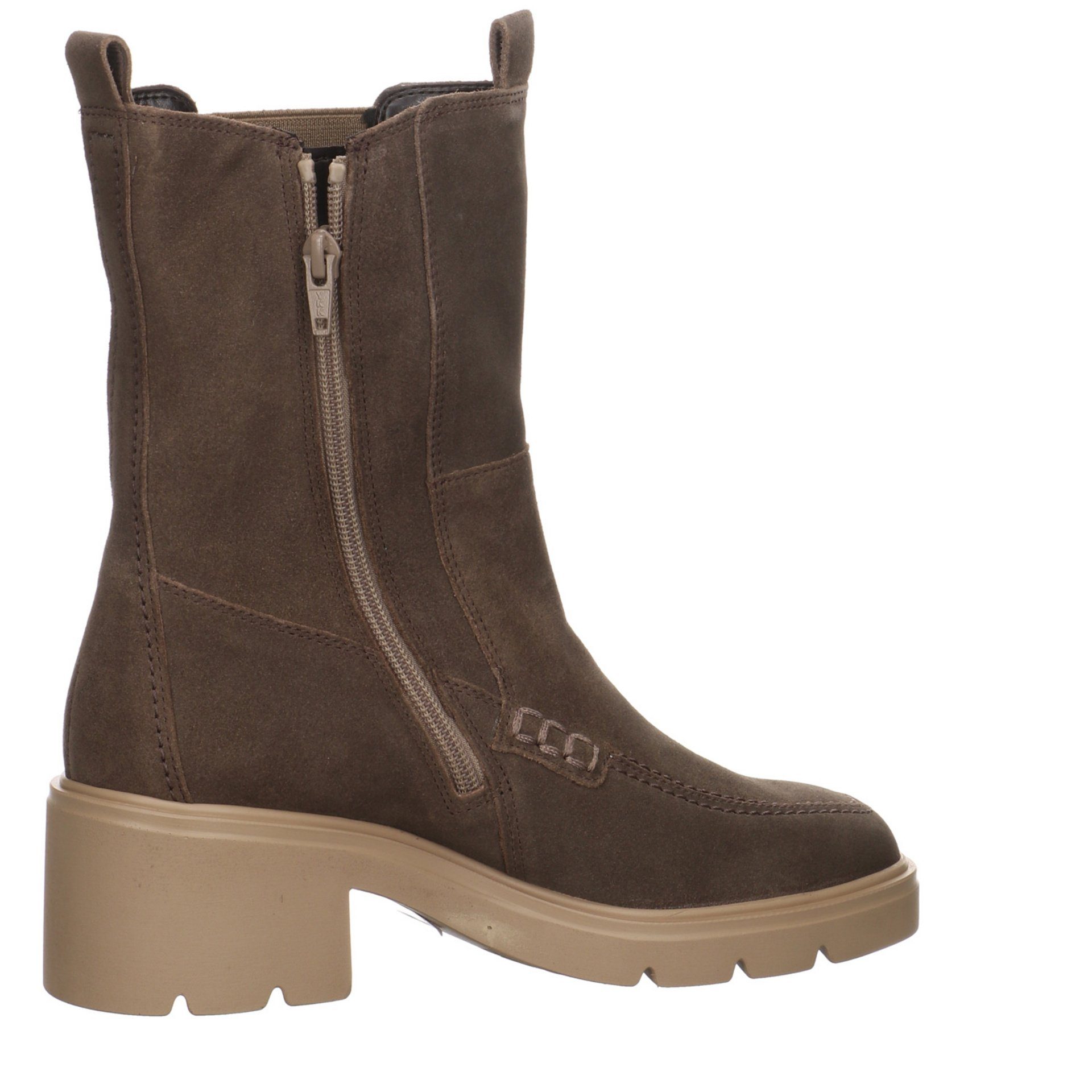 Gabor Chelsea Boots Leder-/Textilkombination Leder-/Textilkombination uni Chelseaboots dunkelbraun