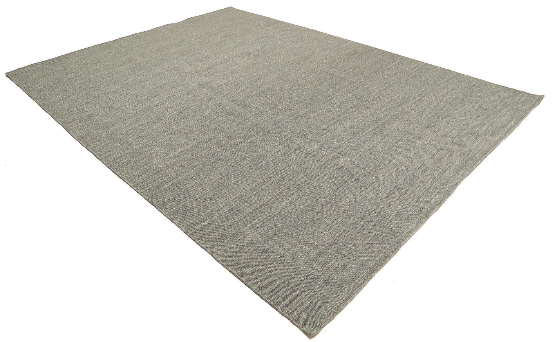 Carpet Avenue Teppich Kelim Solo - Dunkelgrau 340x240, Rechteck, Höhe: 5 mm