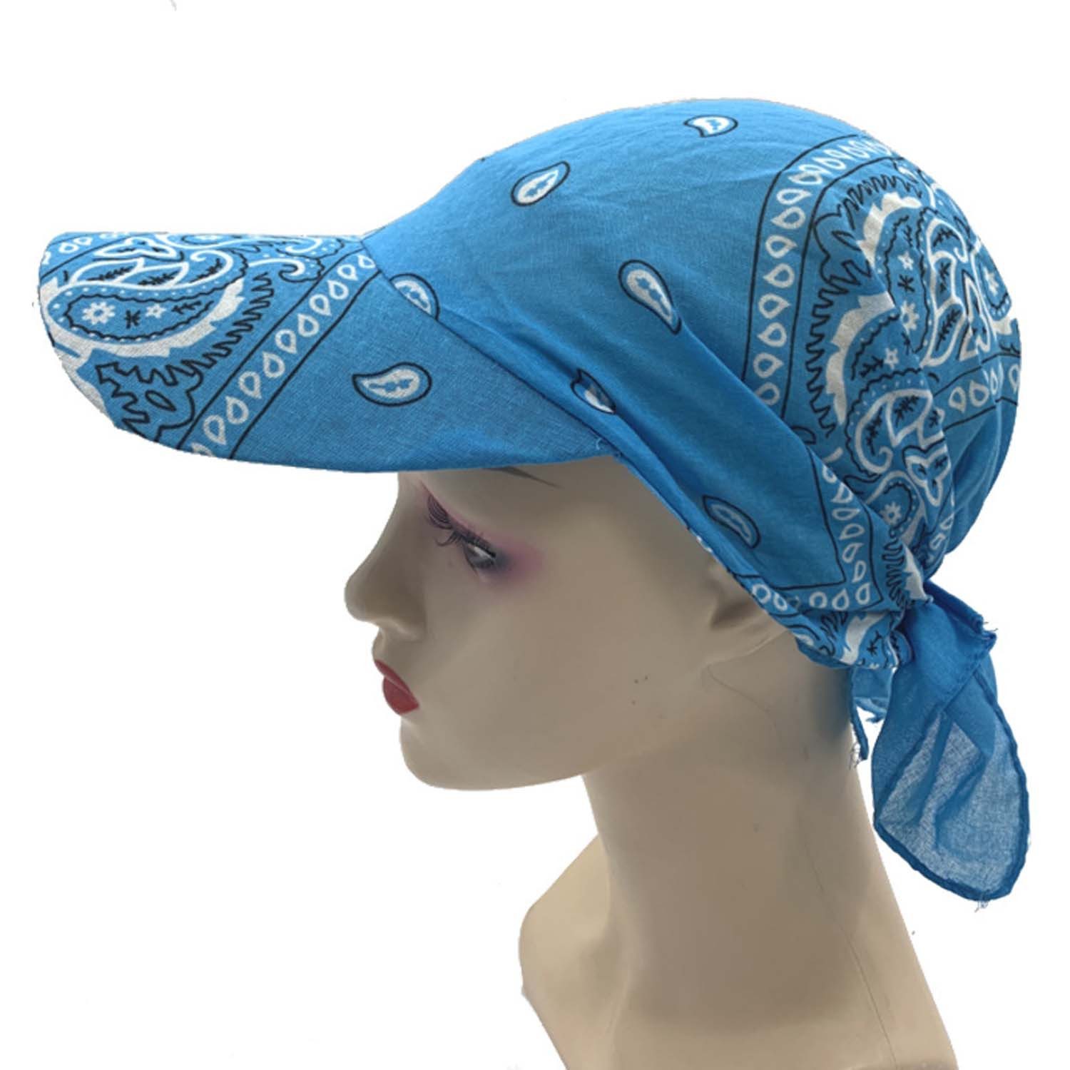 Zaewry Baseball Cap Bandana Cap mit Schleifenbindung Damen,leicht und weich