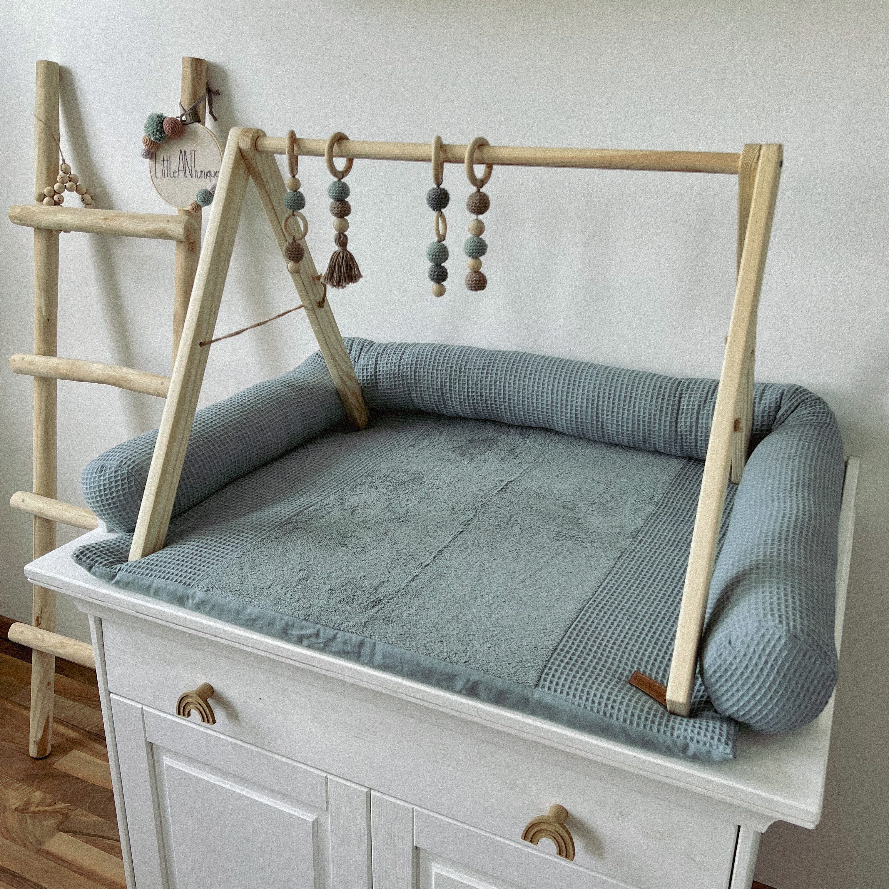 LittleANTunique Wickelauflage WICKELTISCHAUFLAGE, WICKELUNTERLAGE WAFFELPIQ günstig online kaufen