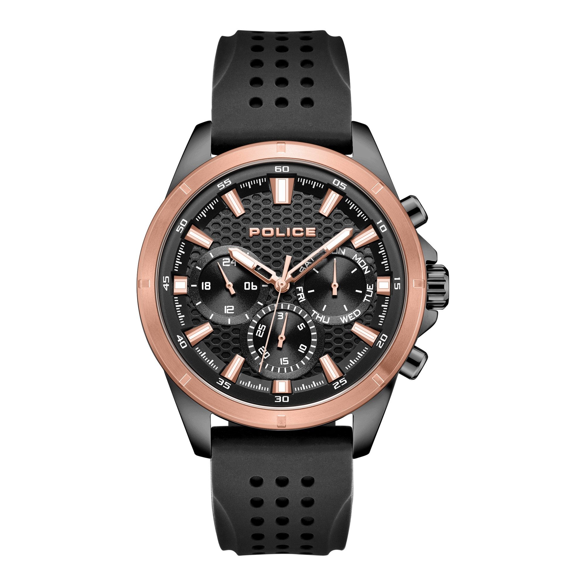 Police Quarzuhr Chronograph Herrenuhr 45 mm Quarz Herren