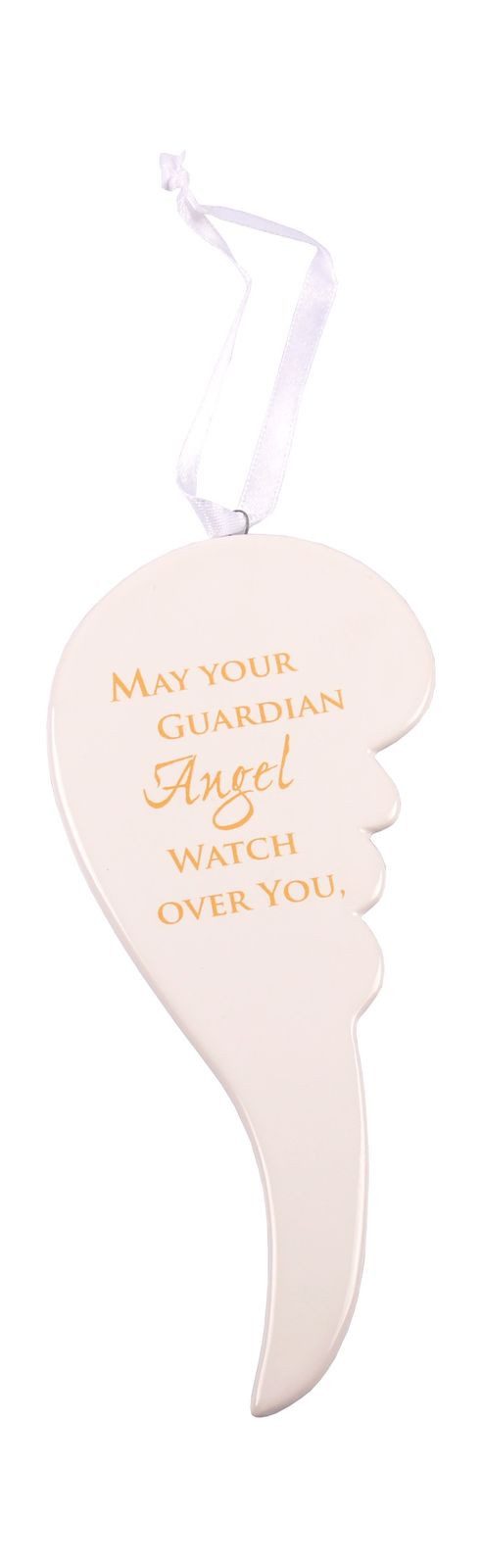 BURI Dekofigur Deko-Anhänger Engelsflügel 17cm Schutzengel Glücksbringer Geschenkanhä