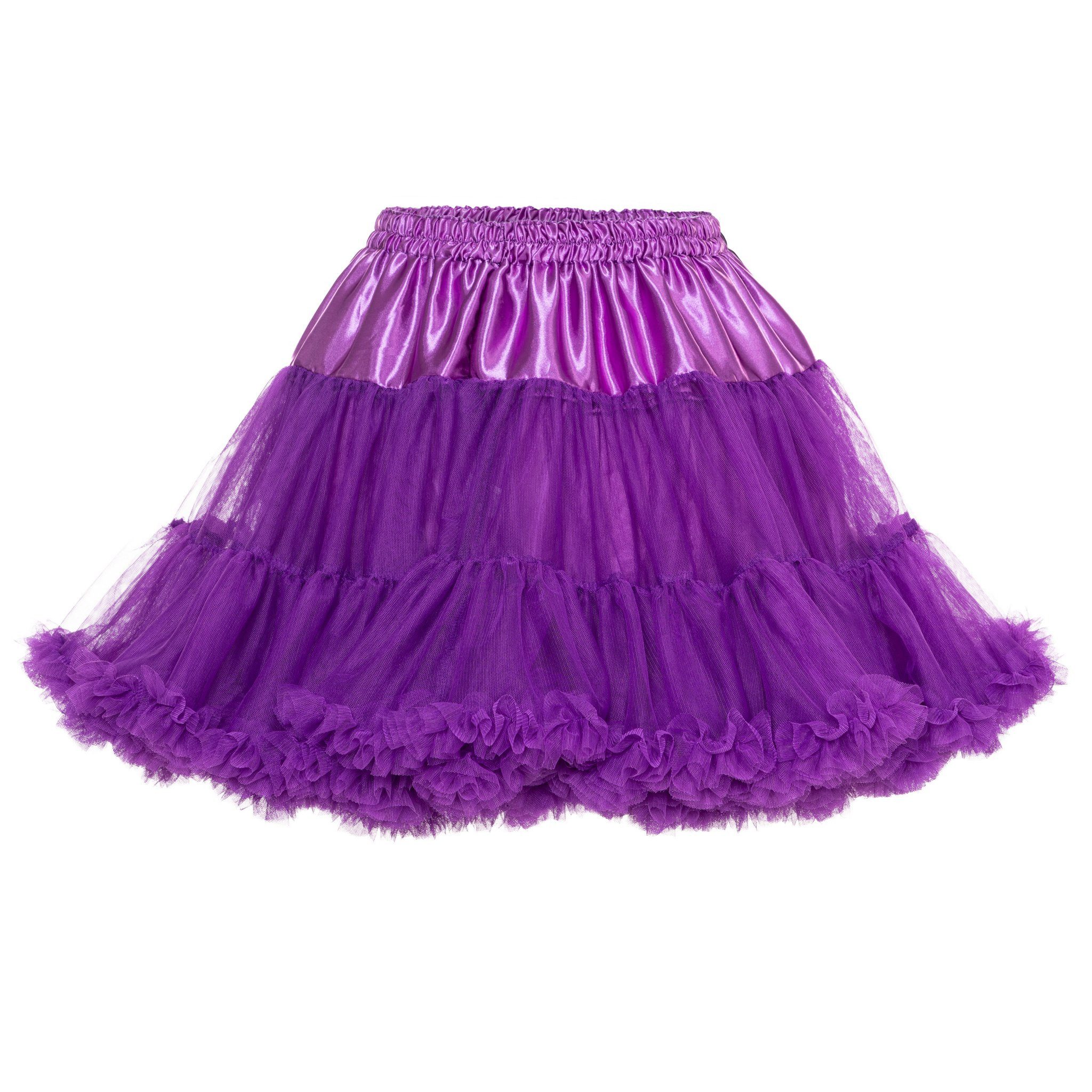 Metamorph Kostüm Rüschen Tutu lila, Hochwertiger Petticoat mit Schleife und günstig online kaufen