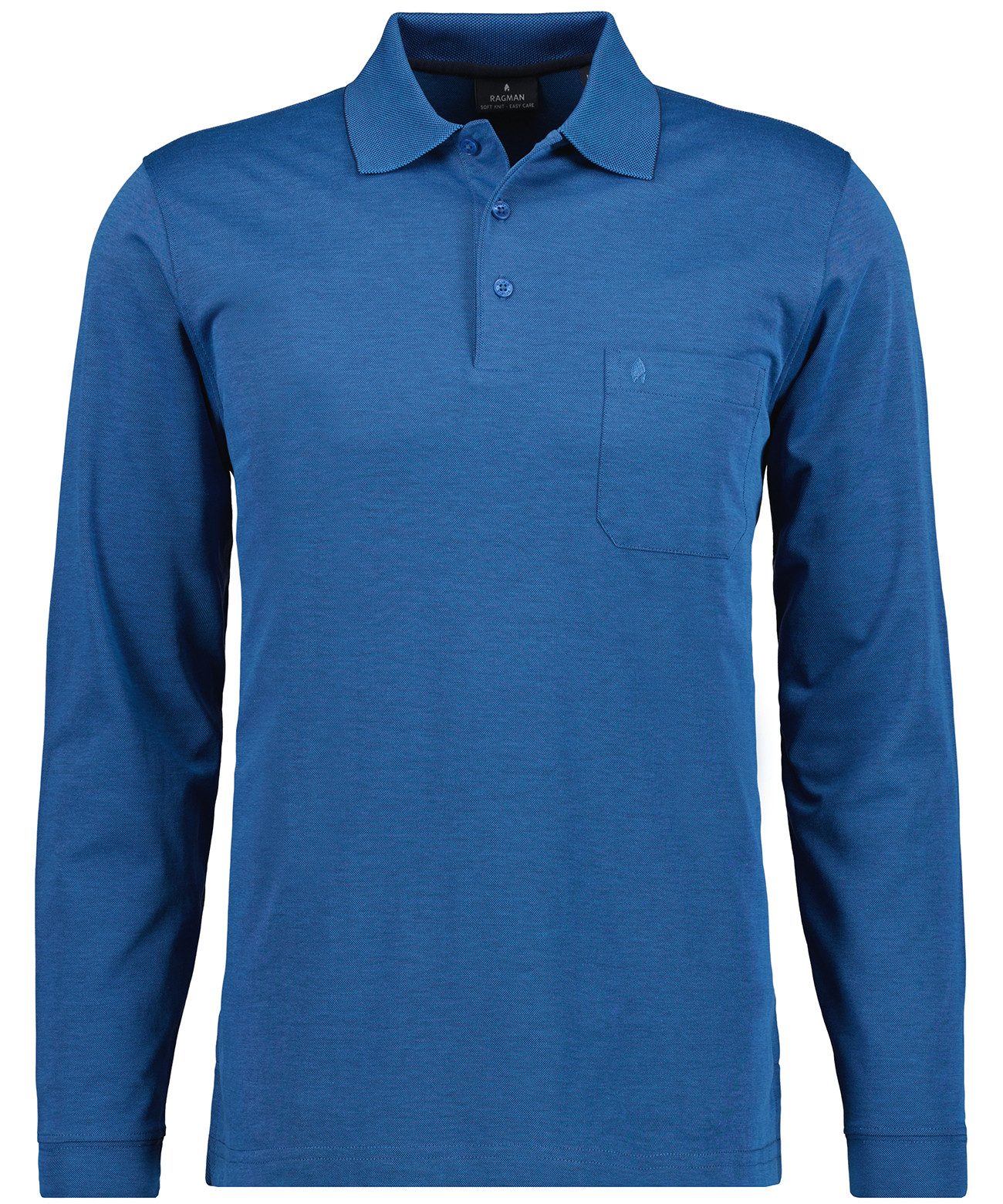 RAGMAN Langarm-Poloshirt Polo soft knit LS günstig online kaufen