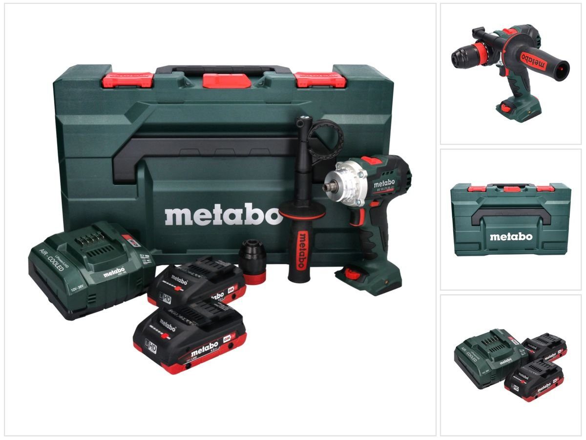 metabo Akku-Schrauber BS 18 LTX BL Q I Akku Bohrschrauber 18 V 130 Nm Brushless + 2x Akku 4