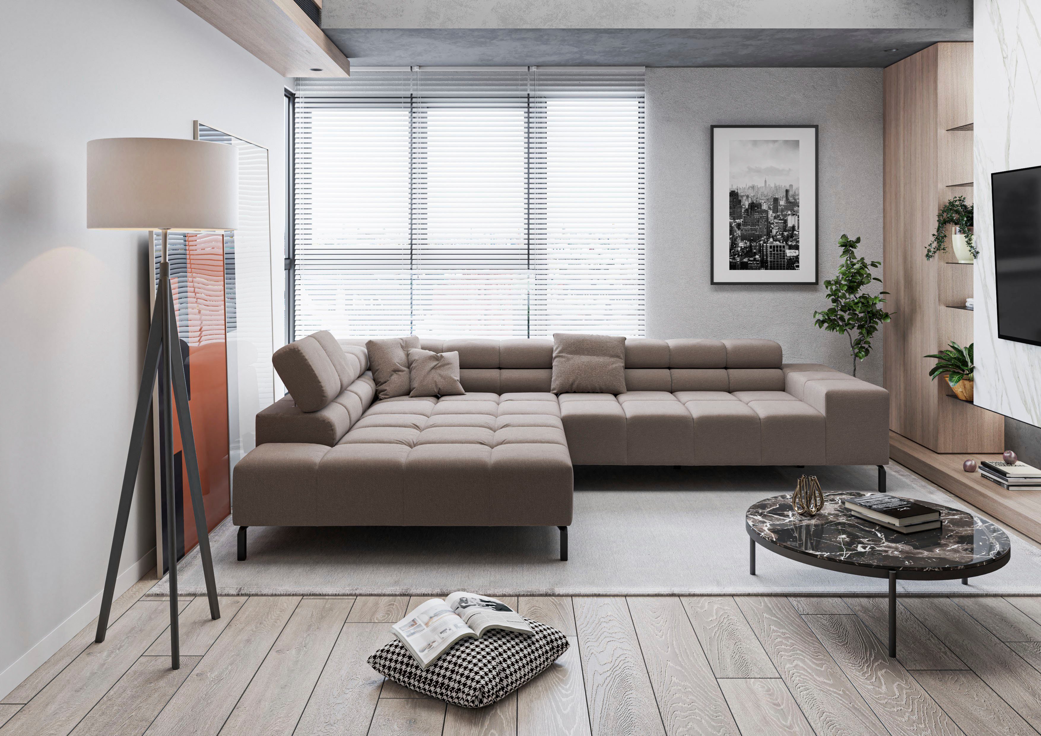 INOSIGN Ecksofa Ancona New, wahlweise motorische günstig online kaufen