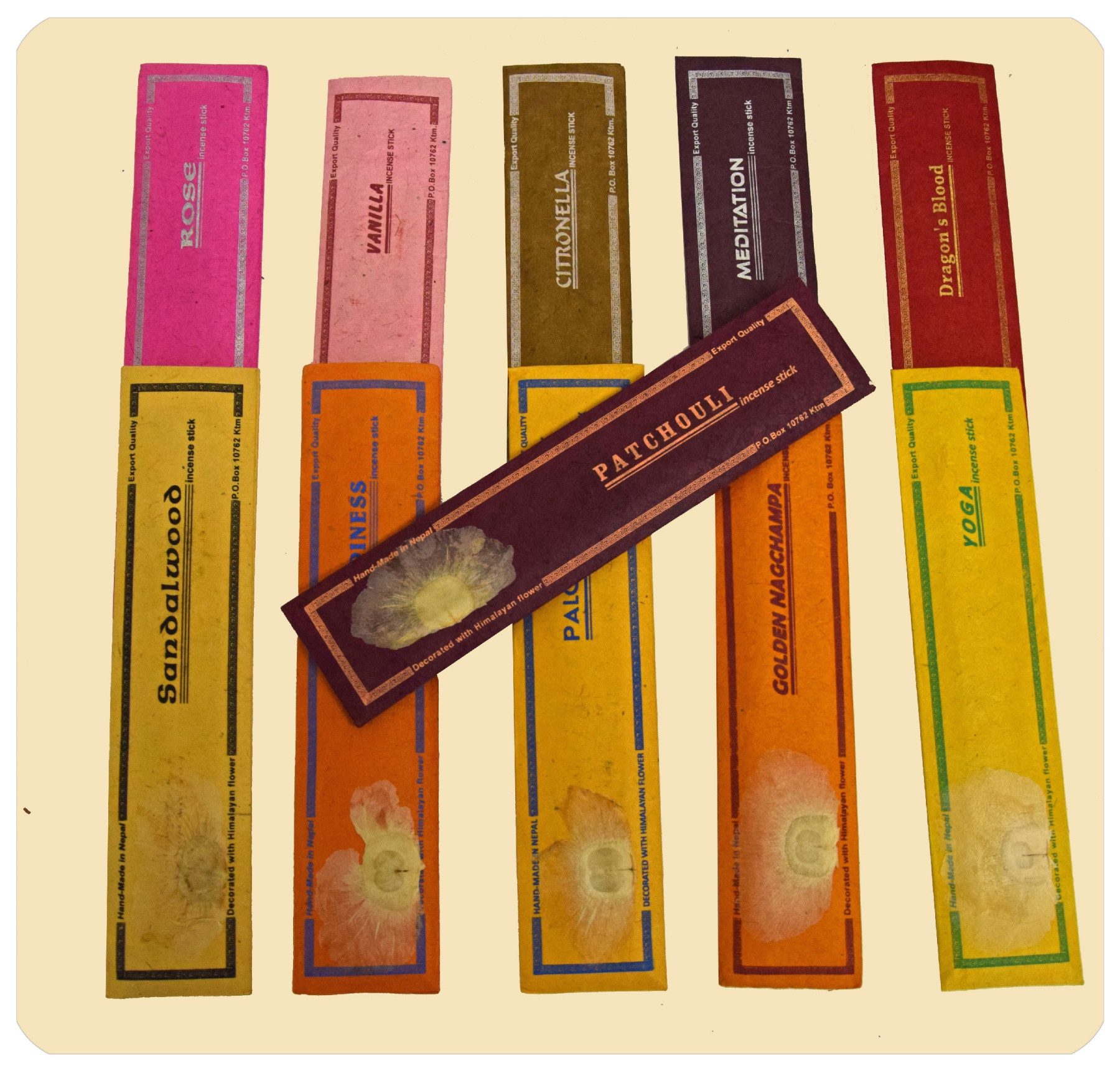 SIMANDRA Räucherstäbchen Nepalesische Premium Duftstäbchen handgerollt 100% Natürlich