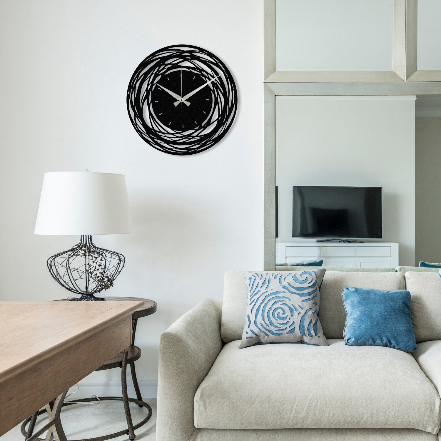 Wallity Wanduhr 100% METAL (Thickness: 1,2mm), 48 x 48 cm Z1422 günstig online kaufen