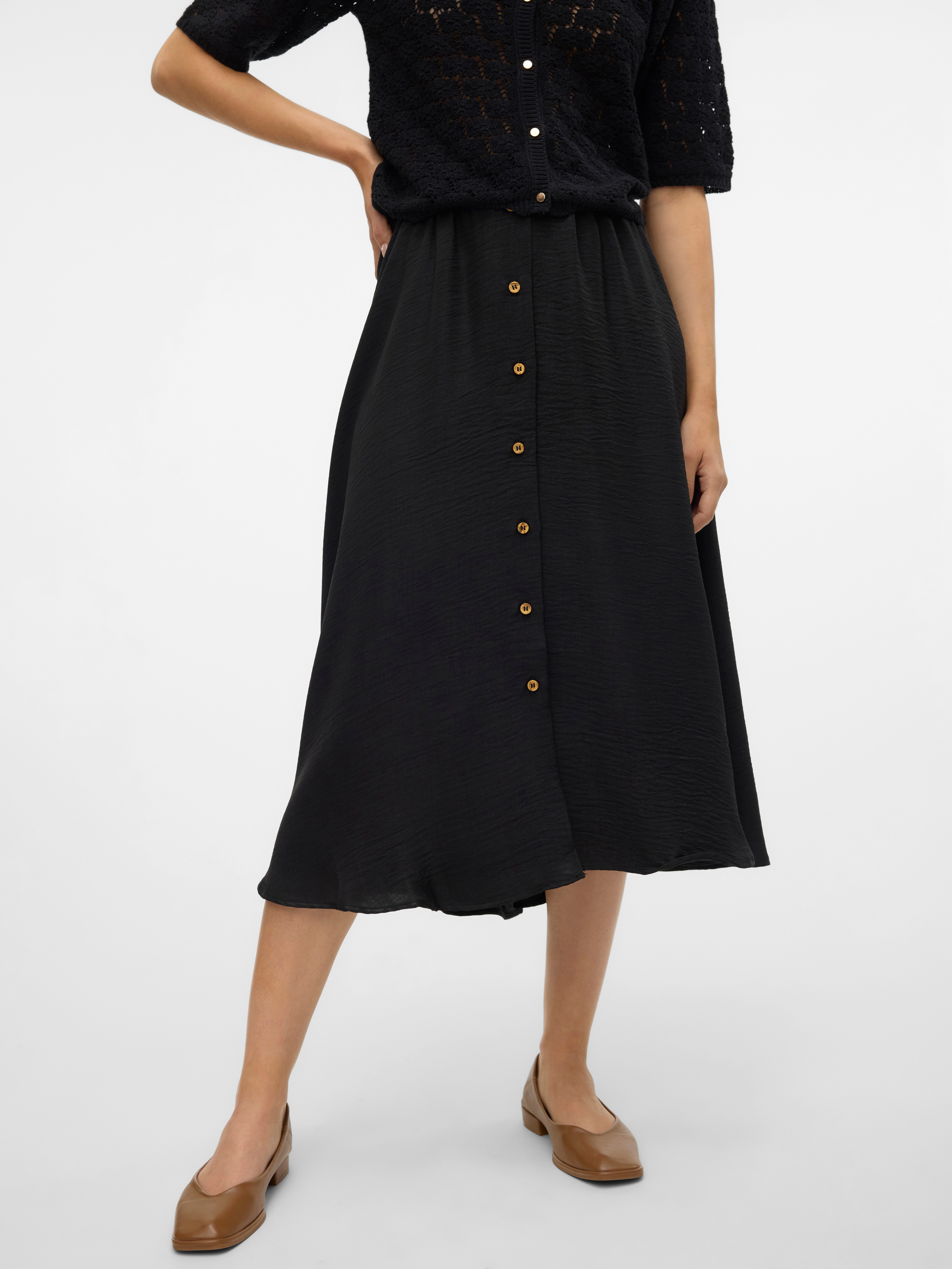 Vero Moda Maxirock VMMELANEY HW BUTTON günstig online kaufen