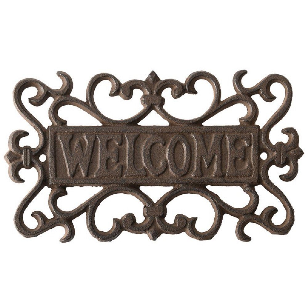 Dekoobjekt Wandschild Welcome, Türschild, Eingangsschild
