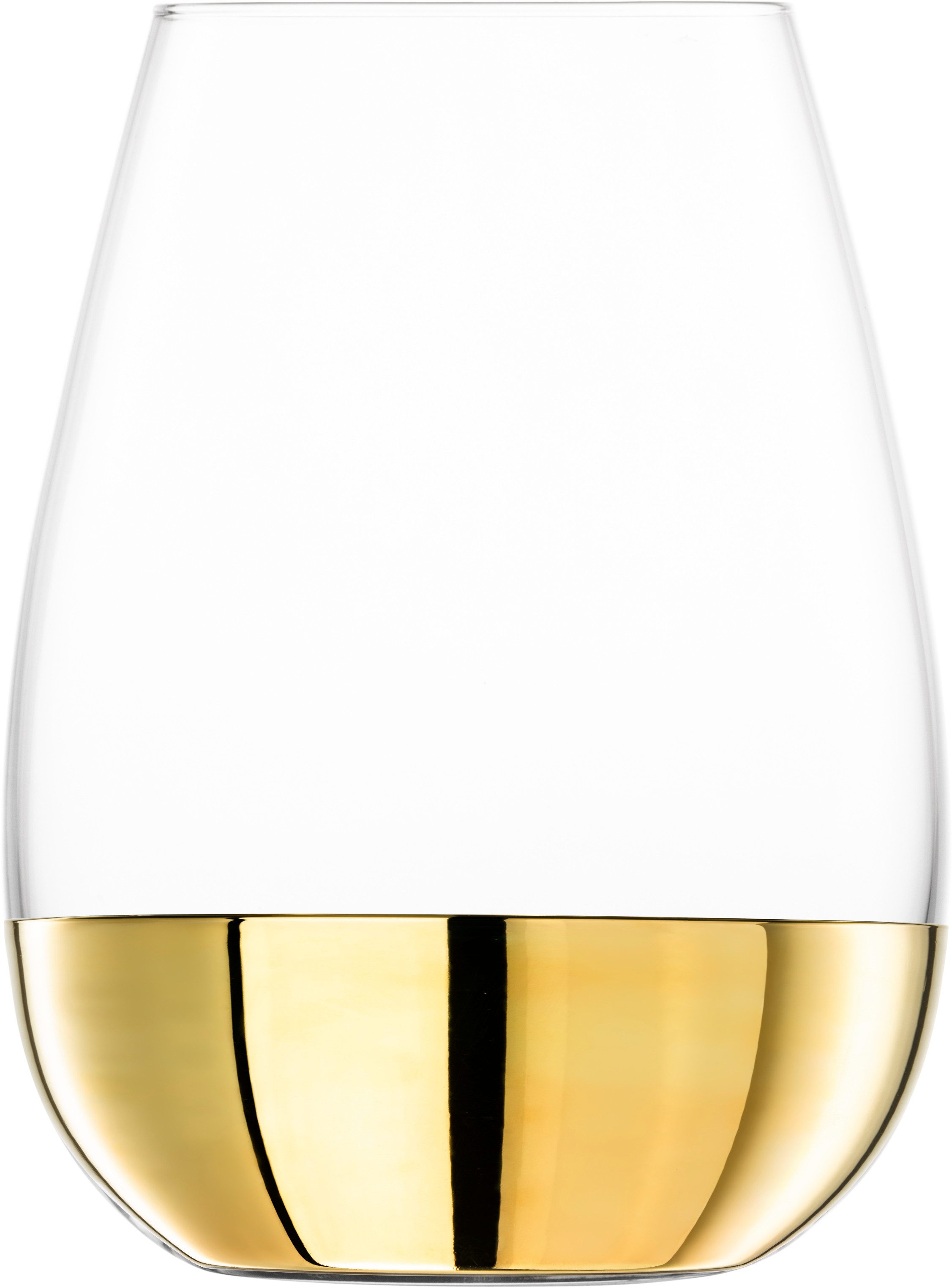 Eisch Germany Becher ELEVATE, 2-tlg., Gold, Kristallglas, Allround/Wein-Becher in Geschenkröhre