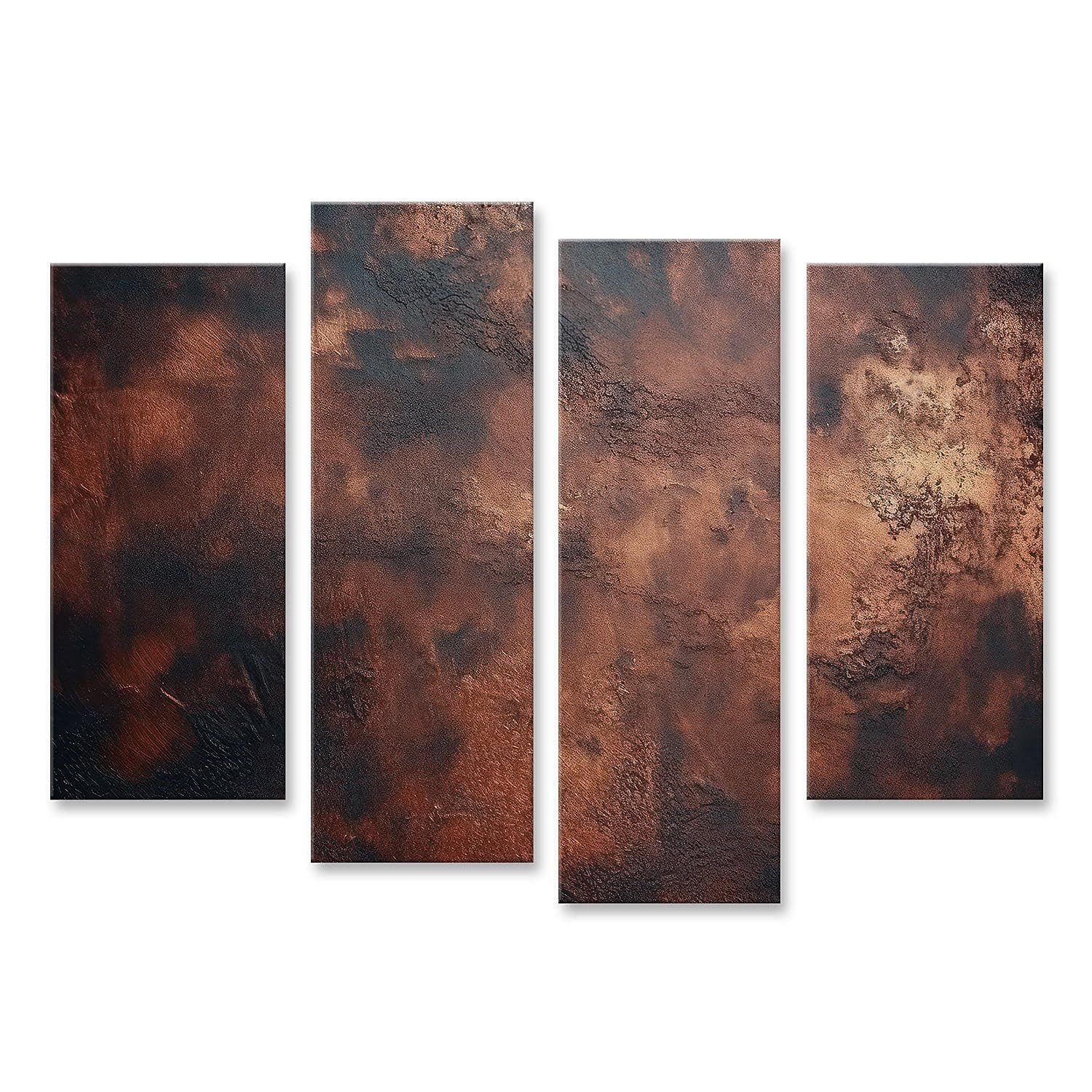 islandburner Leinwandbild Kupfer Bronze Rostig Textur Gold Tapete Ai Generieren