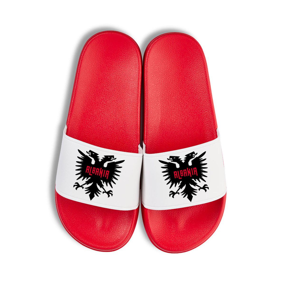Albanien Adler EM 2024 Unisex Badelatschen Flip Flops Badeschuh