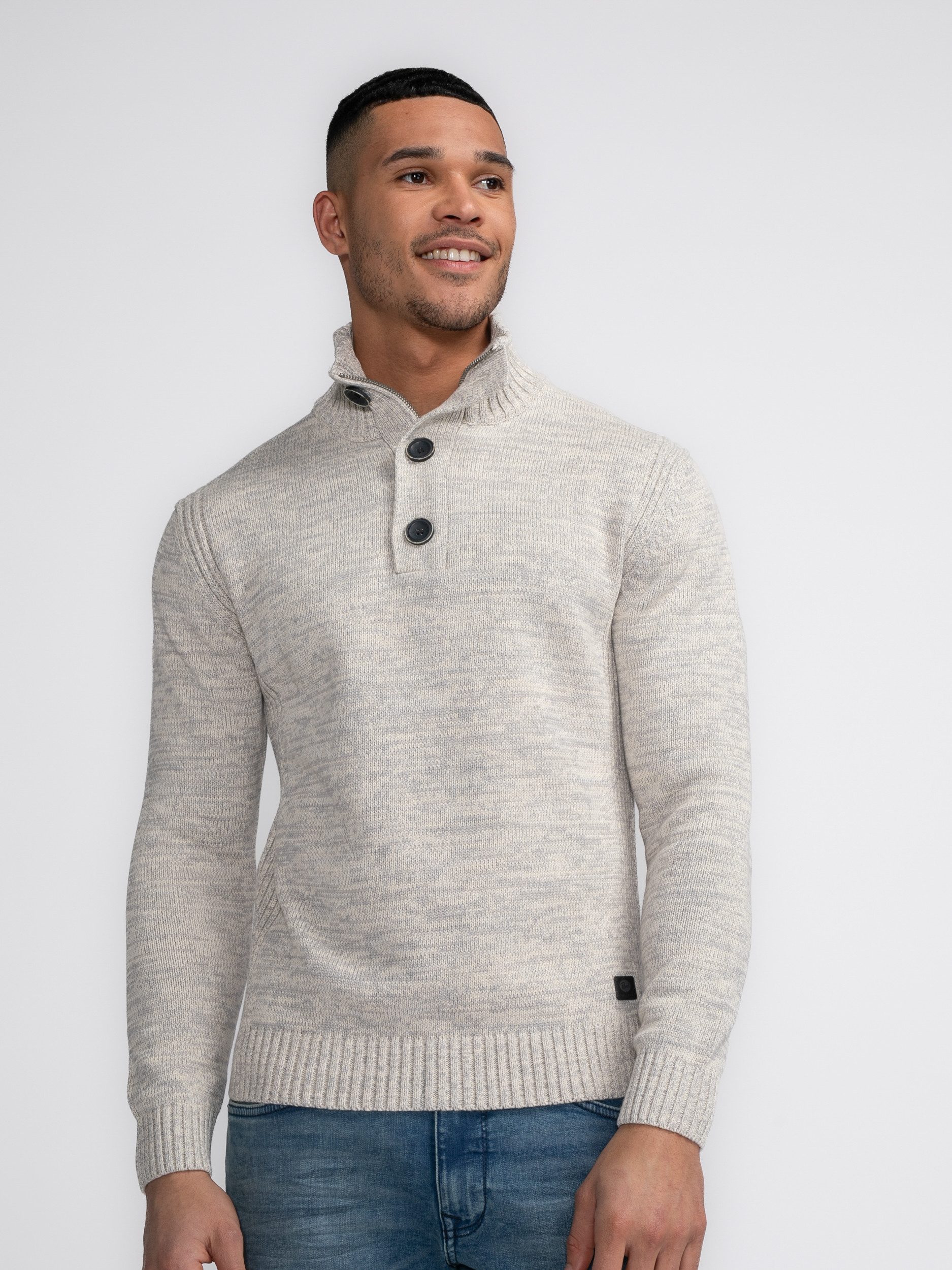 Troyer Men Knitwear Collar