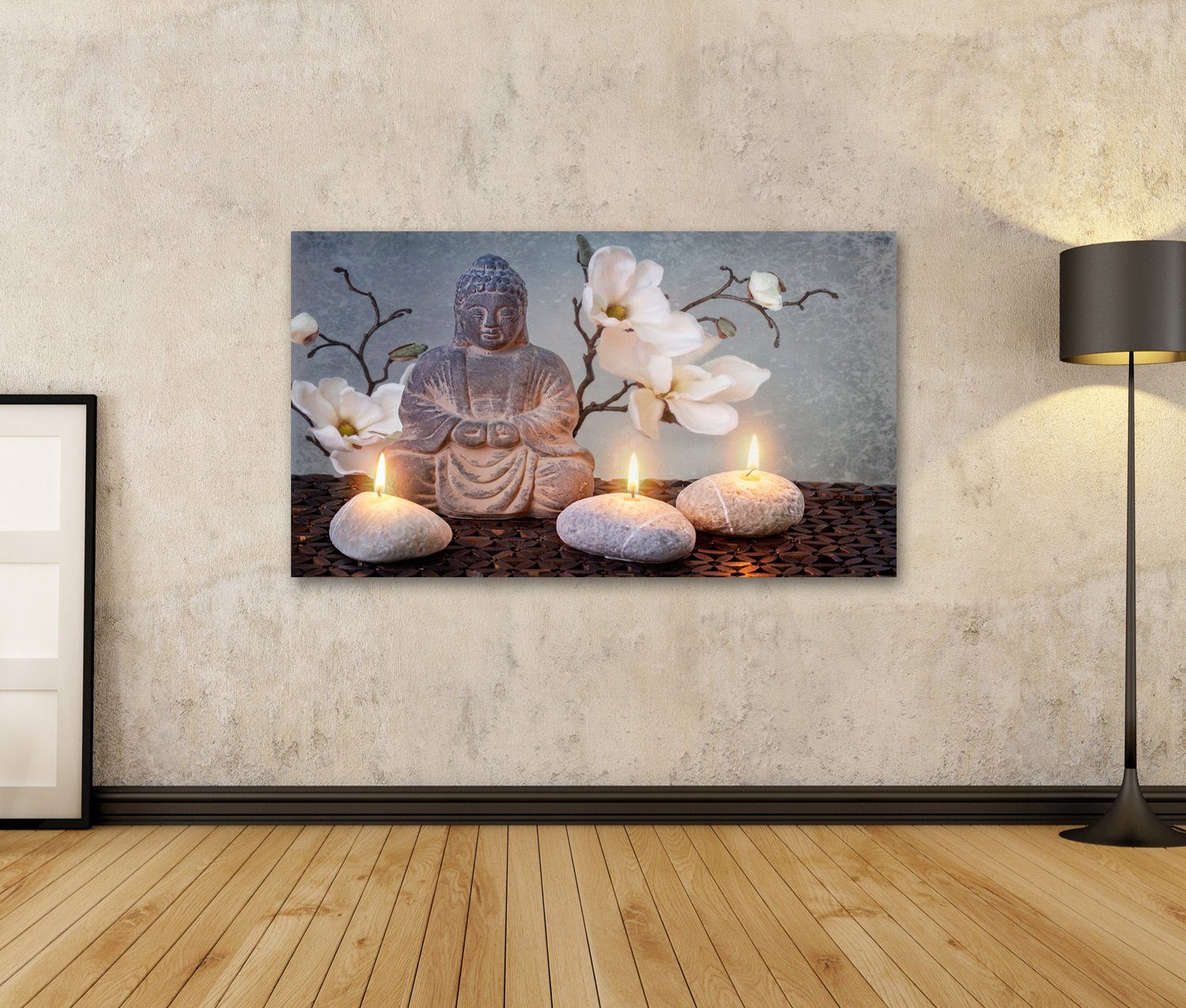 islandburner Leinwandbild Bild auf Leinwand Buddha günstig online kaufen