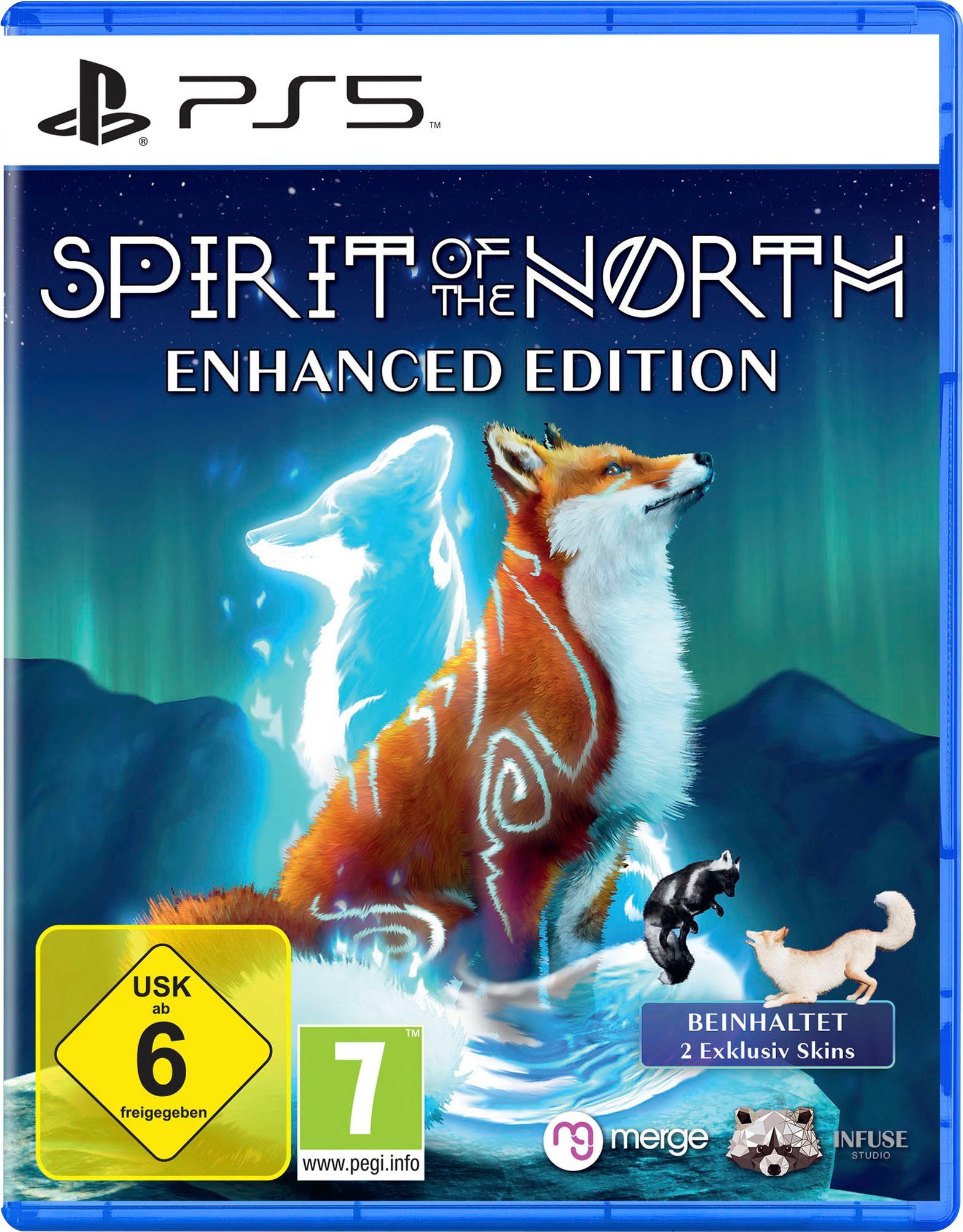 PlayStation 5 Spirit of the North PlayStation 5, Schlüpfe in die Rolle  eines gewöhnlichen Fuchses und begegne dem Wächter der Nordlichter, einem  magischen Geisterfuchs. Auf deiner Reise über die Berge unter dem