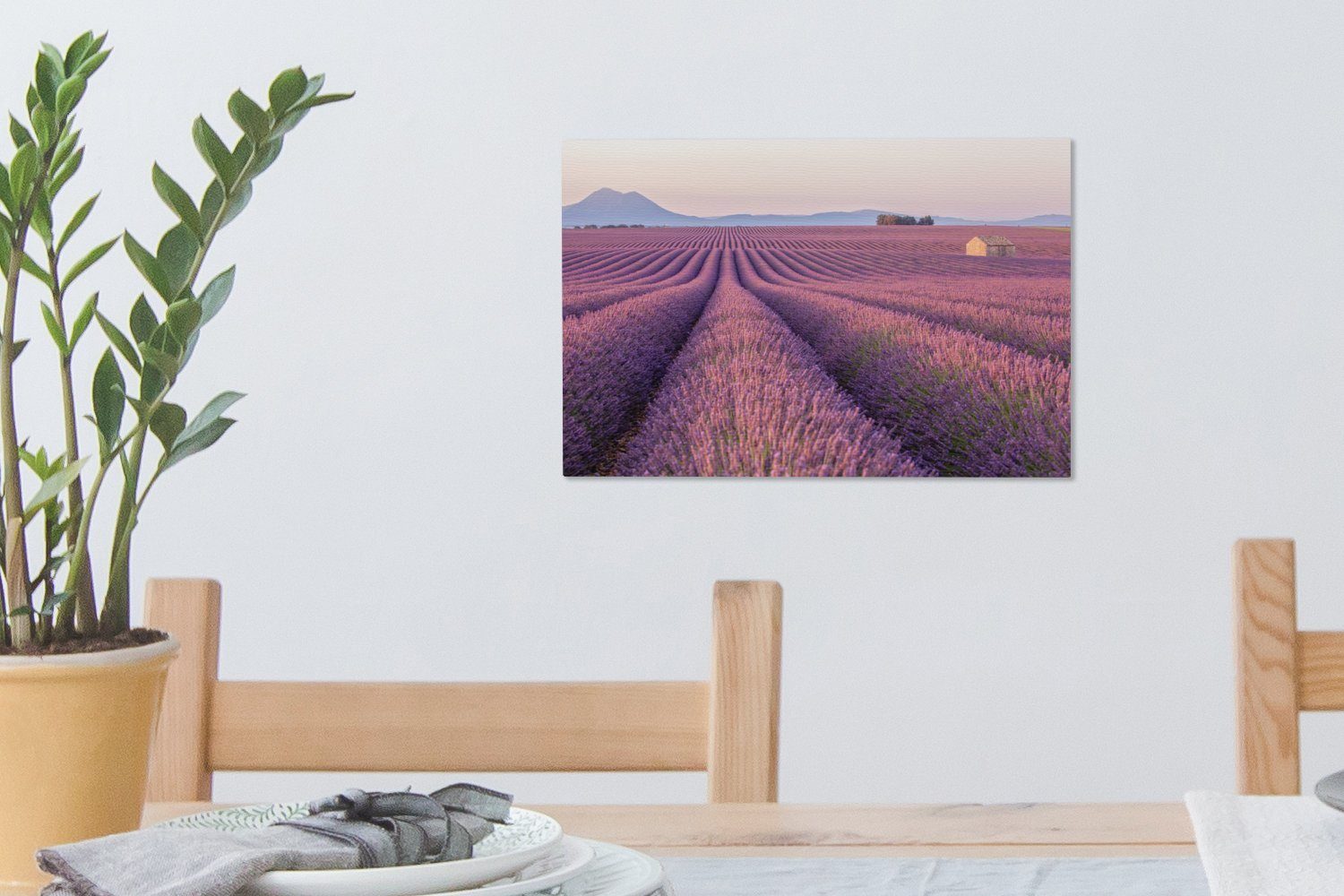 Frankreich (1 Leinwandbild einem Wandbild OneMillionCanvasses® Lavendelfeld, St), cm Landschaft 30x20 Wanddeko, Leinwandbilder, Aufhängefertig, mit in