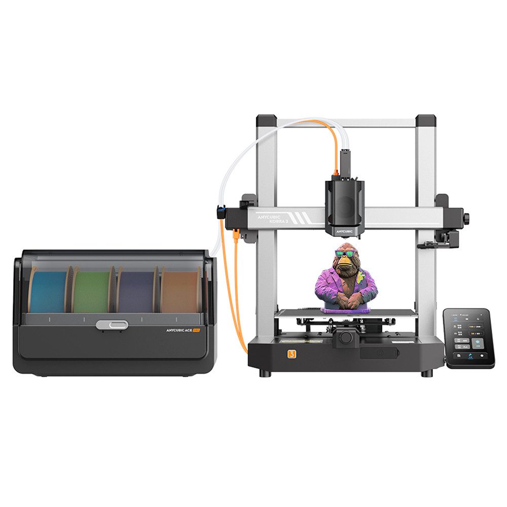 3D-Drucker KOBRA 3 COMBO mit ACE Pro, max. 600mm/s Geschwindigkeit