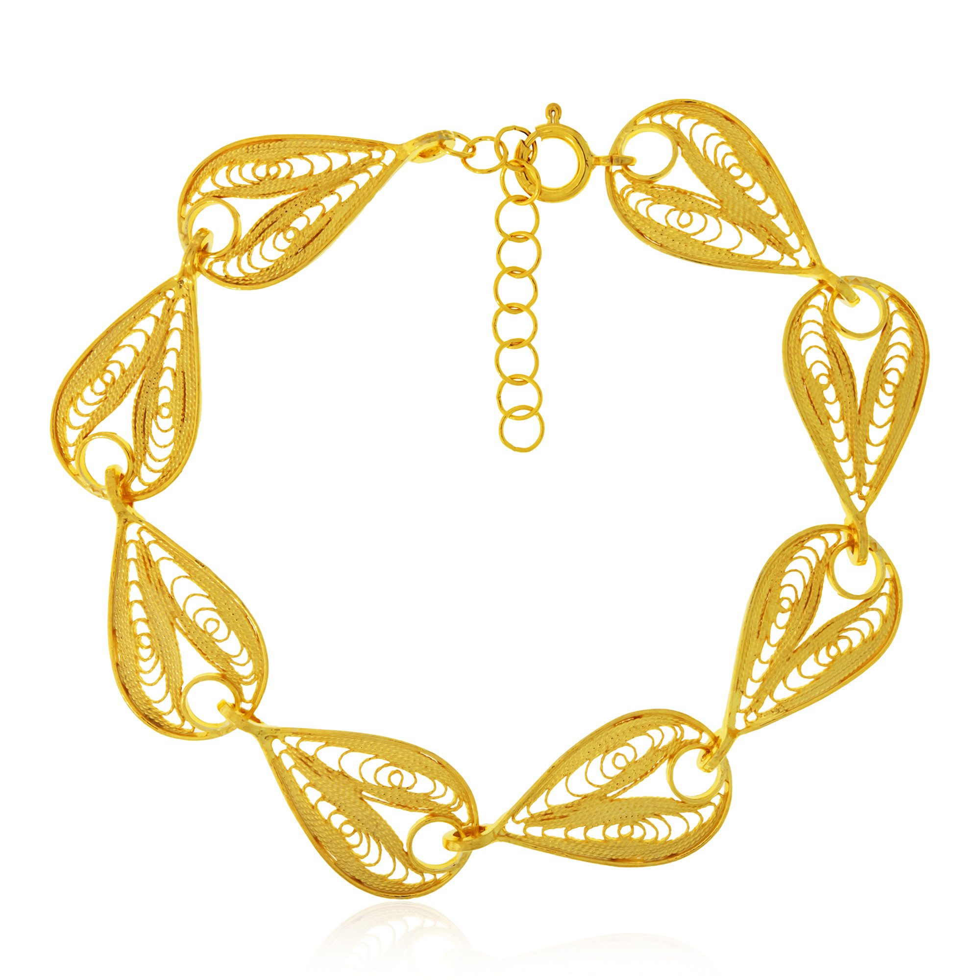 Cavill Silberarmband Goldenes Filigran-Sterlingsilber-Armband (1-tlg)