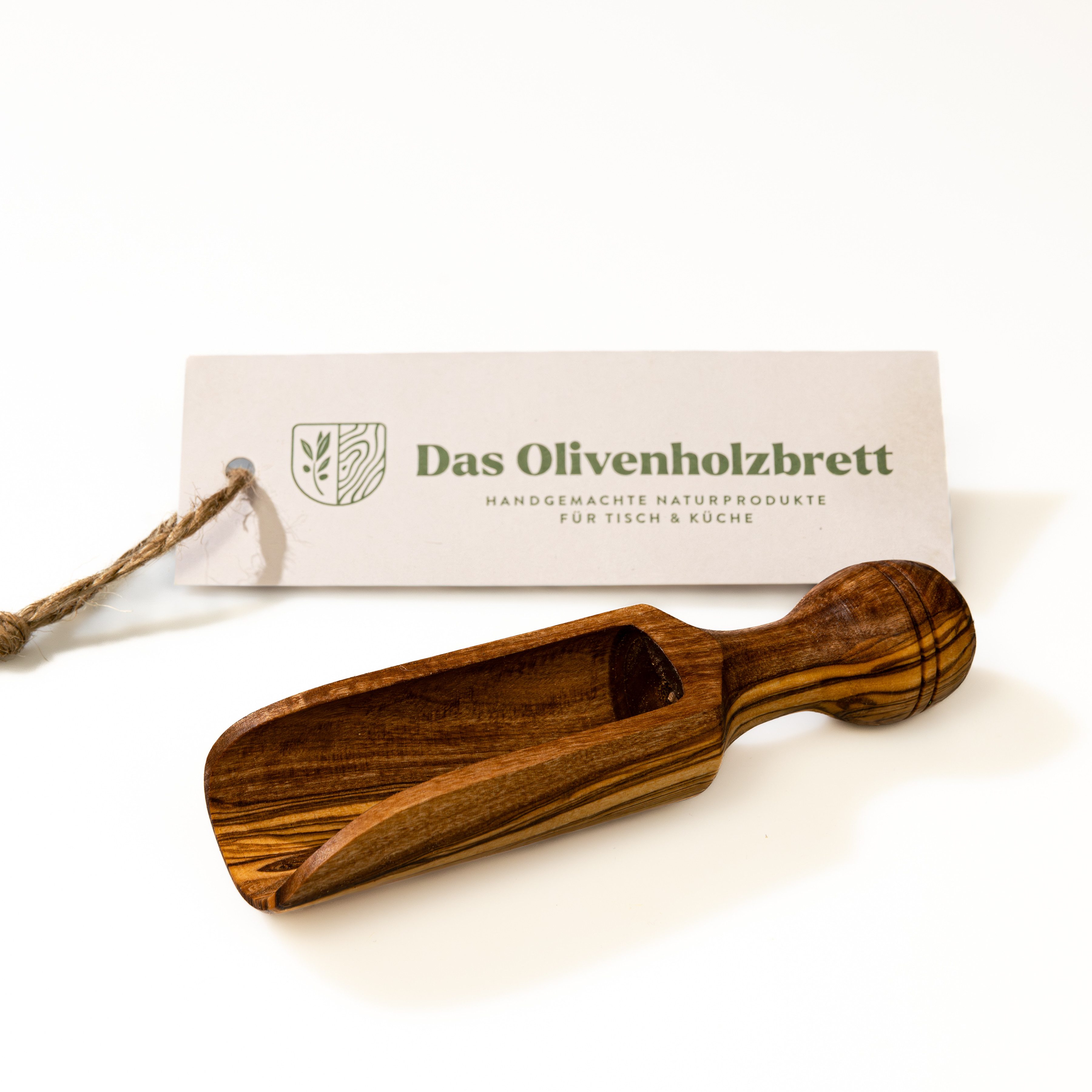 dasOlivenholzbrett Messlöffel Gewürzschaufel aus Olivenholz, Olivenholz10cm