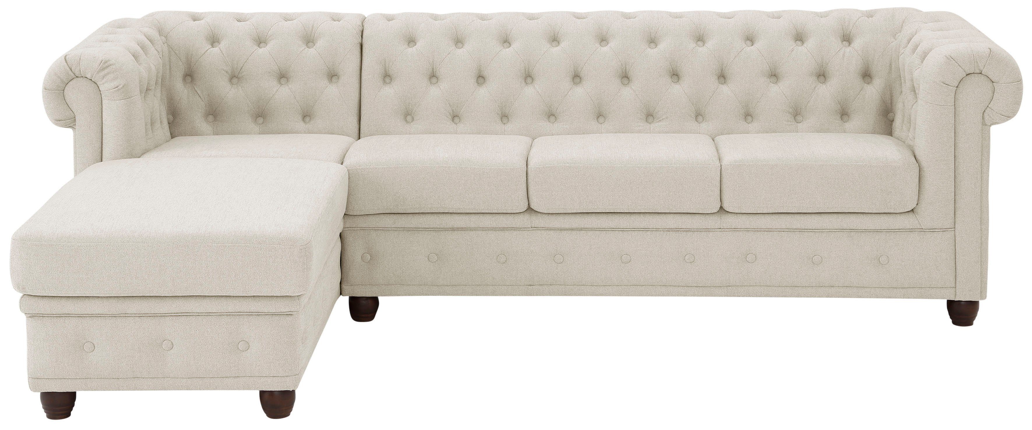Home affaire Chesterfield-Sofa New Castle L-Form, günstig online kaufen