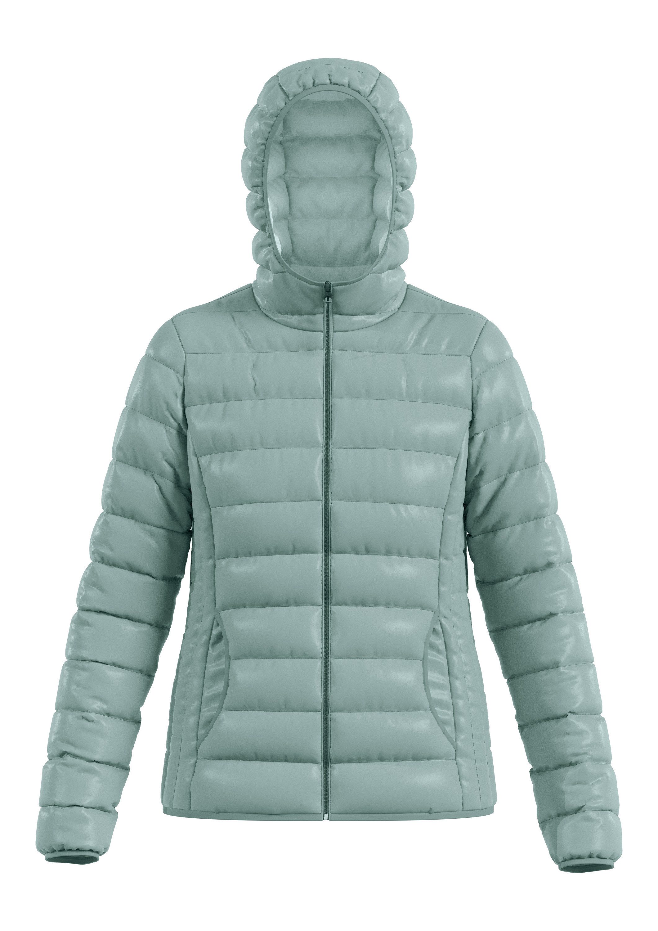 QS Funktionsjacke Outdoor-Jacke Leicht wattierte Steppjacke mit Kapuze