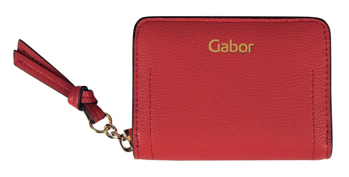 Gabor Geldbörse MALIN WALLETS Small zip wallet, in Lederoptik rot