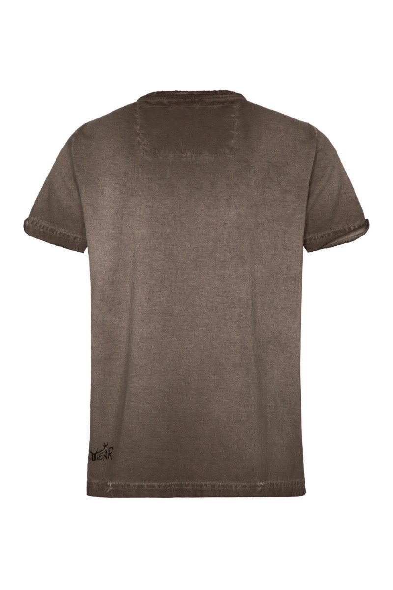 Hangowear Trachtenhemd Trachtenshirt Kind - DIETRICH KIDS - braun