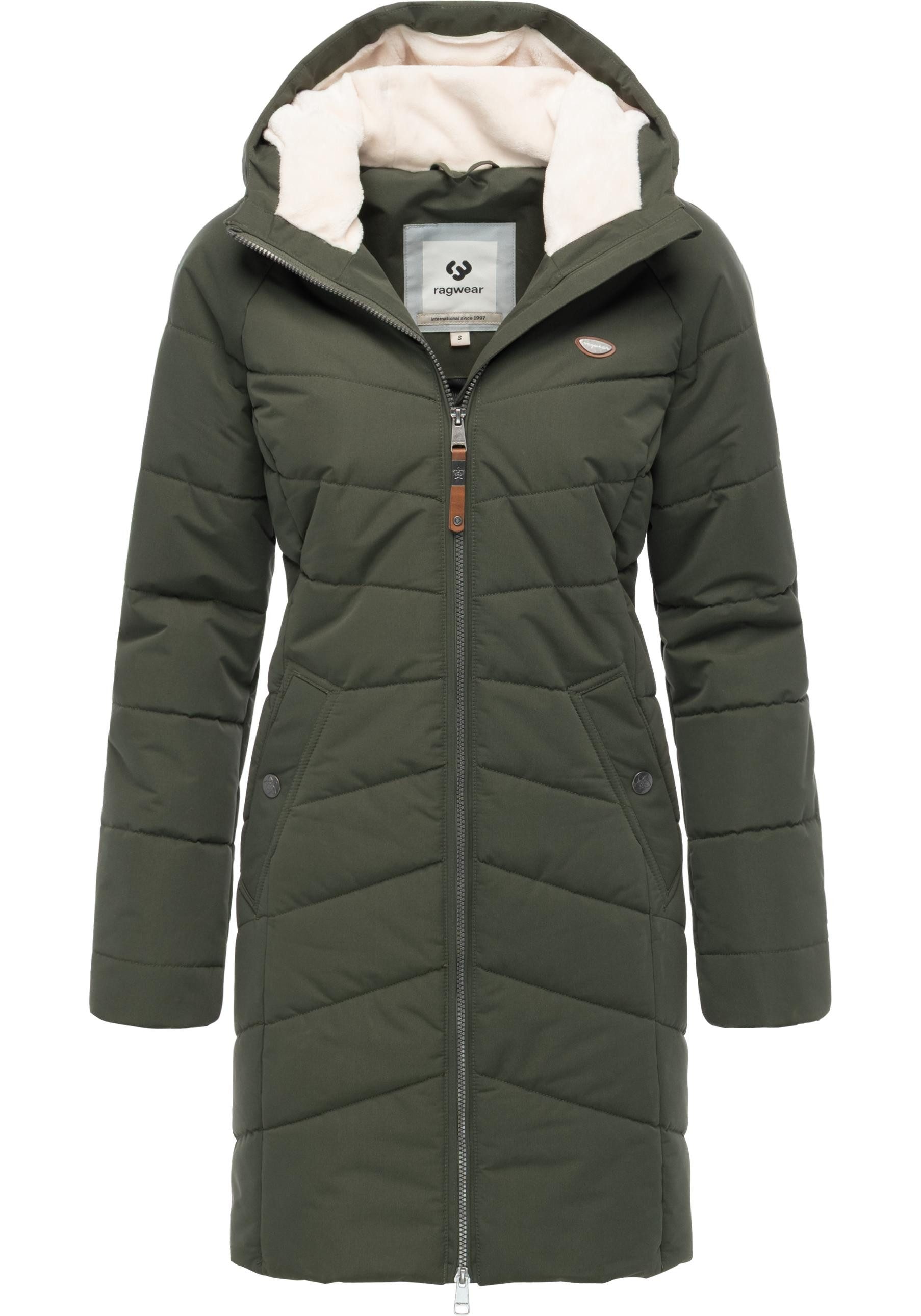 Ragwear Wintermantel Noita YOUMODO Winter Steppmantel mit Kapuze