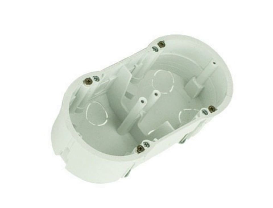 Elektro-Plast Unterputz-Steckdose Schalterdose Unterputzdose Dose Einbaudose 60mm 13.70 PKw-2 doppe, 1-St.