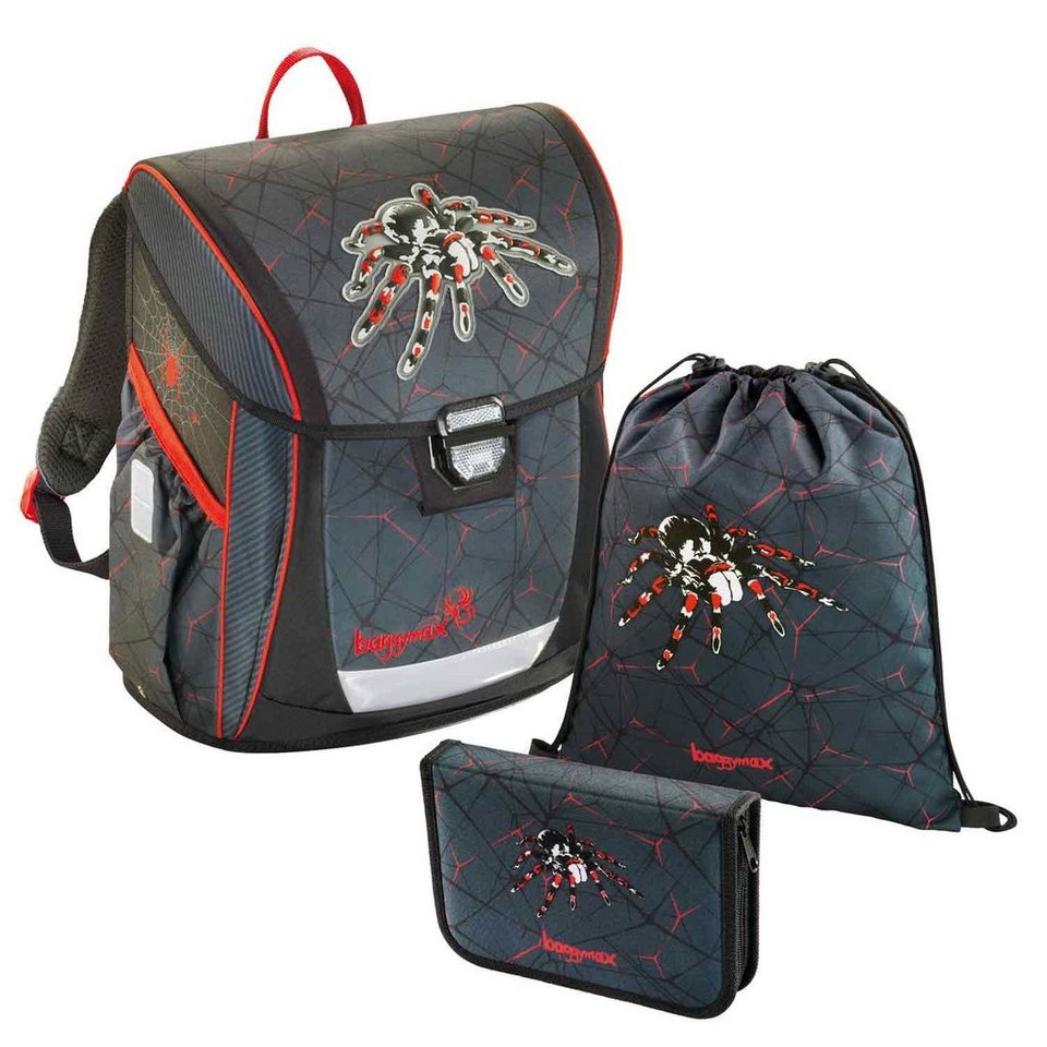 Step by Step Kinderrucksack Baggymax Schulranzen 3er Set Dark Spider ...
