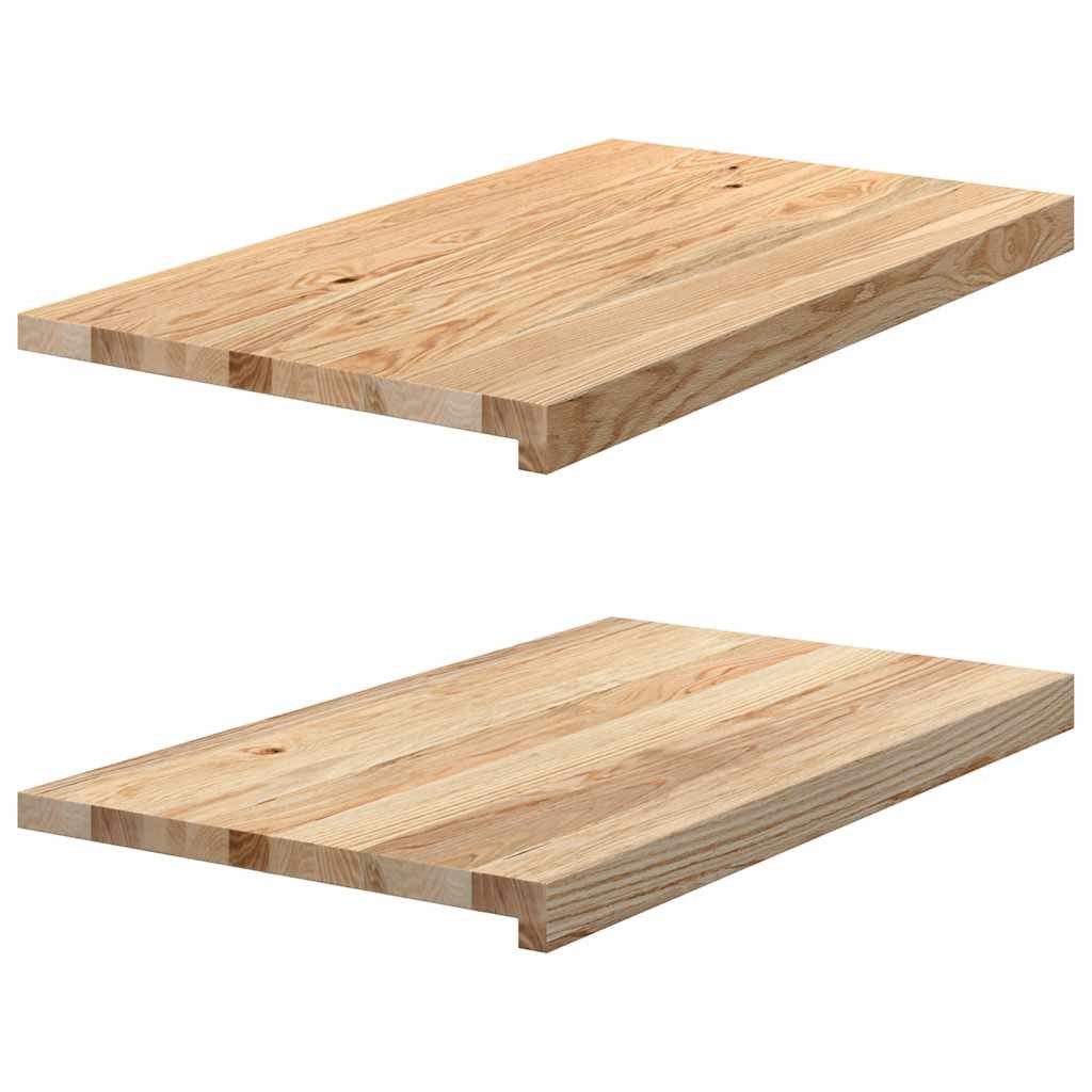 vidaXL Fensterbank 70 x 40 x 2 cm Fensterbänke 2 Stk Unbehandelt 70x40x2 cm Massivholz Ei