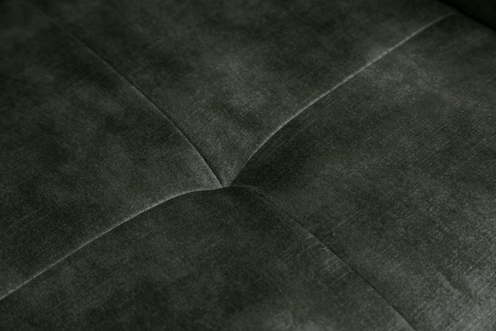· Metall dunkelgrün · EUPHORIA drehbar · · Polsterstuhl riess-ambiente schwarz · (Einzelartikel, Retro Esszimmer Samt 1 St), Armlehne / 180° mit