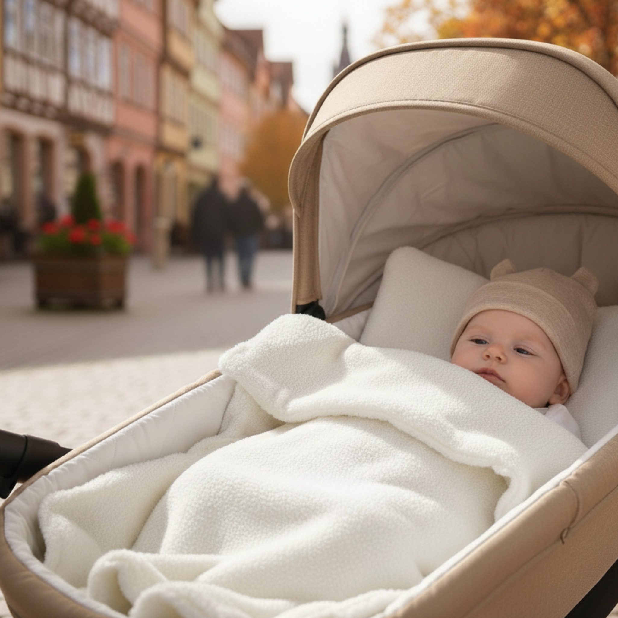 Babydecke BOUCLÉ 60x75 cm Winter Babydecke für Kinderwagen & Bett Weich, Wa günstig online kaufen
