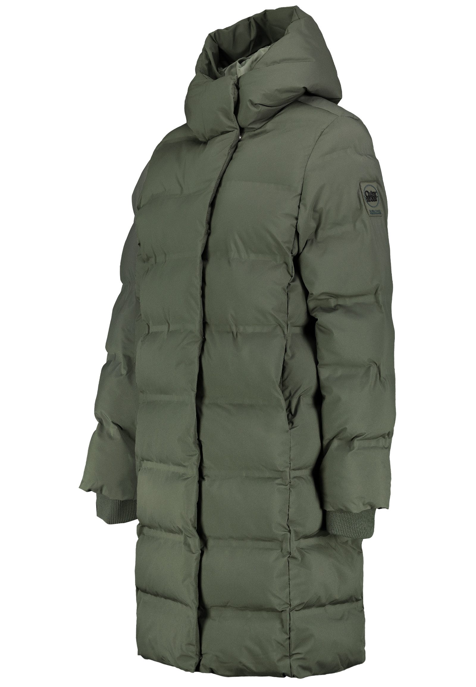 SUBLEVEL Steppjacke Damen Mantel Winterjacke Jacke extra lang geschnitten m günstig online kaufen