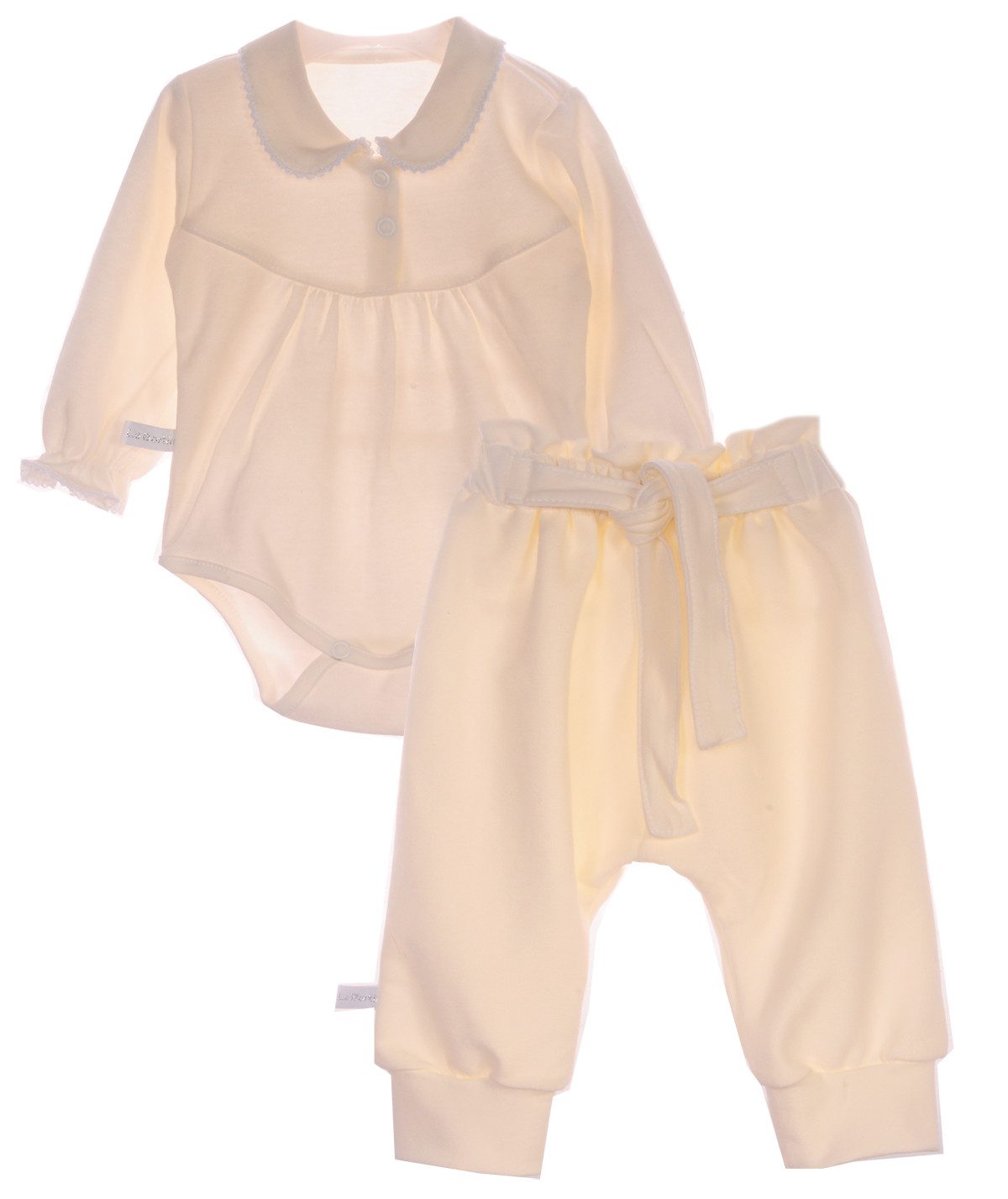 Body & Hose Langarmbody und Hose in Creme