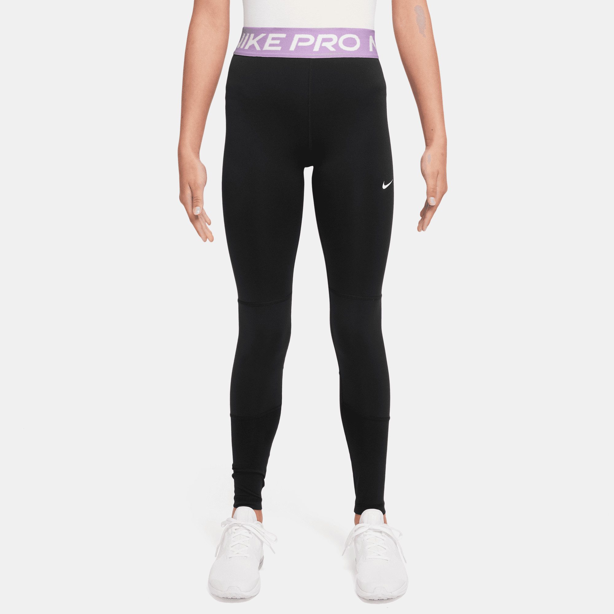 Nike Leggings G NP LEGGING mit Logodruck und Logoschriftzügen, besonders elastische Passform