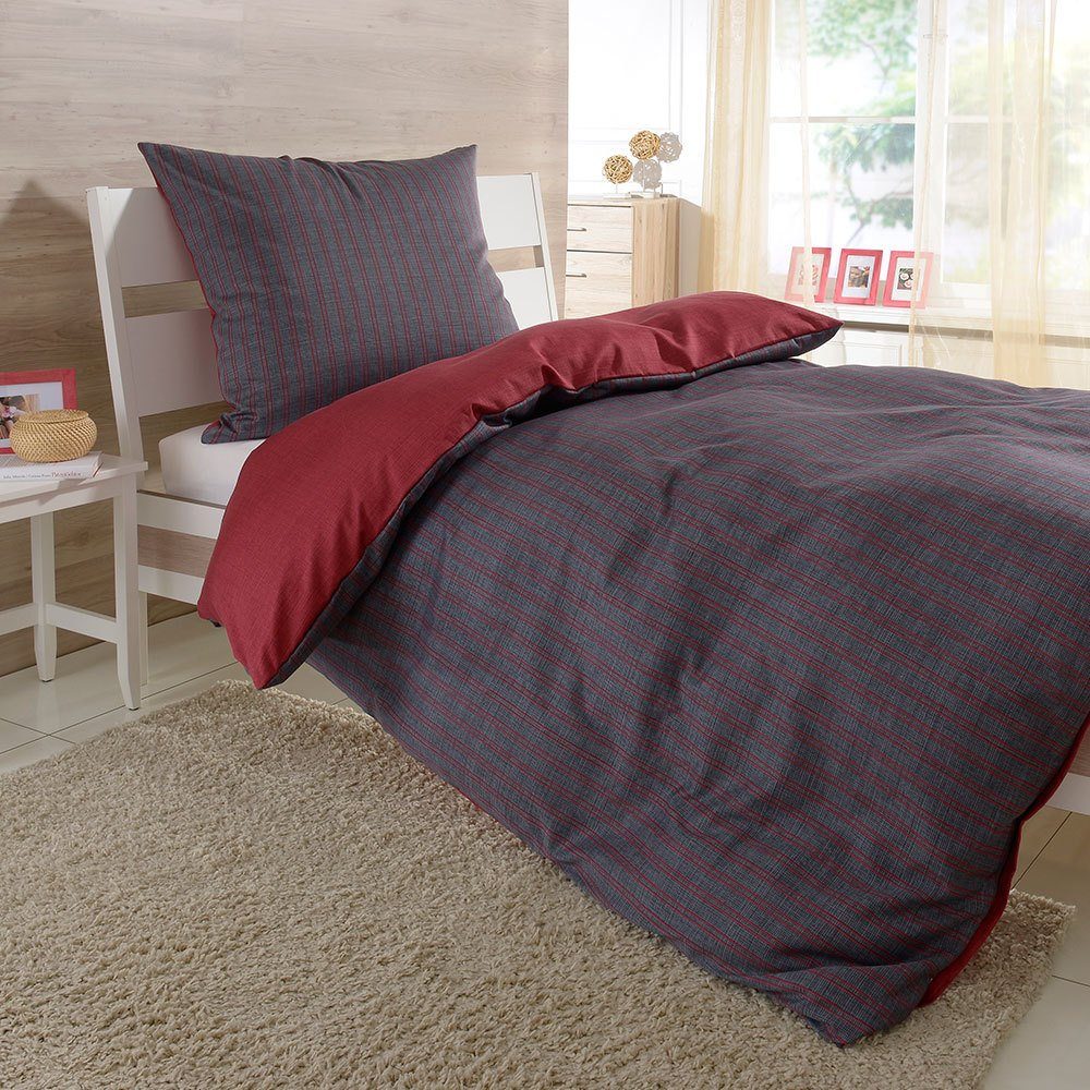 TRAUMSCHLAF Bettwäsche Zeitlos Winterpunsch, Biber, 2 teilig, kuschlig warm günstig online kaufen