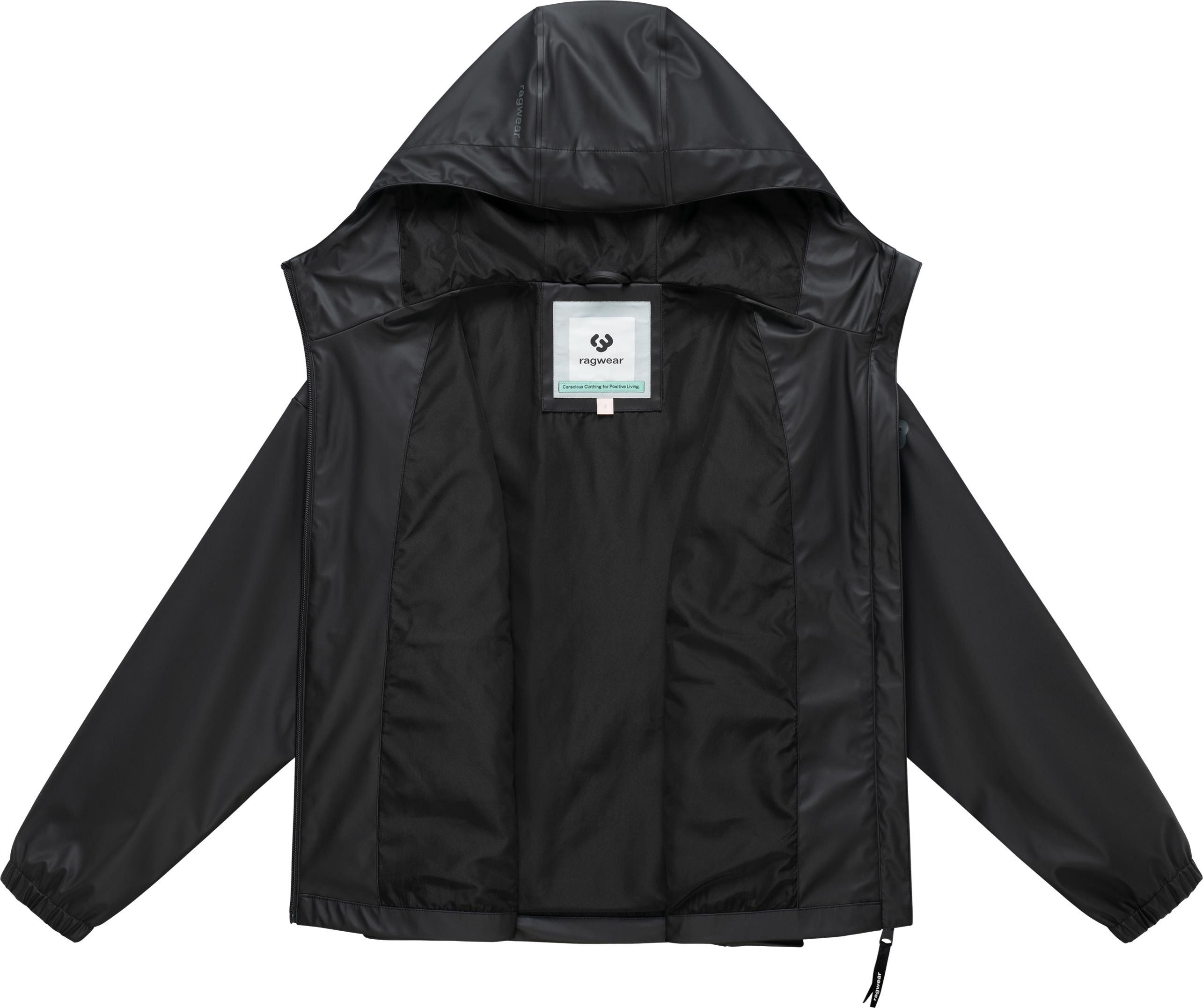 Ragwear Regenjacke Cezzy Rainy Wasserdichte Übergangsjacke mit Kapuze – Bild 4 von 5