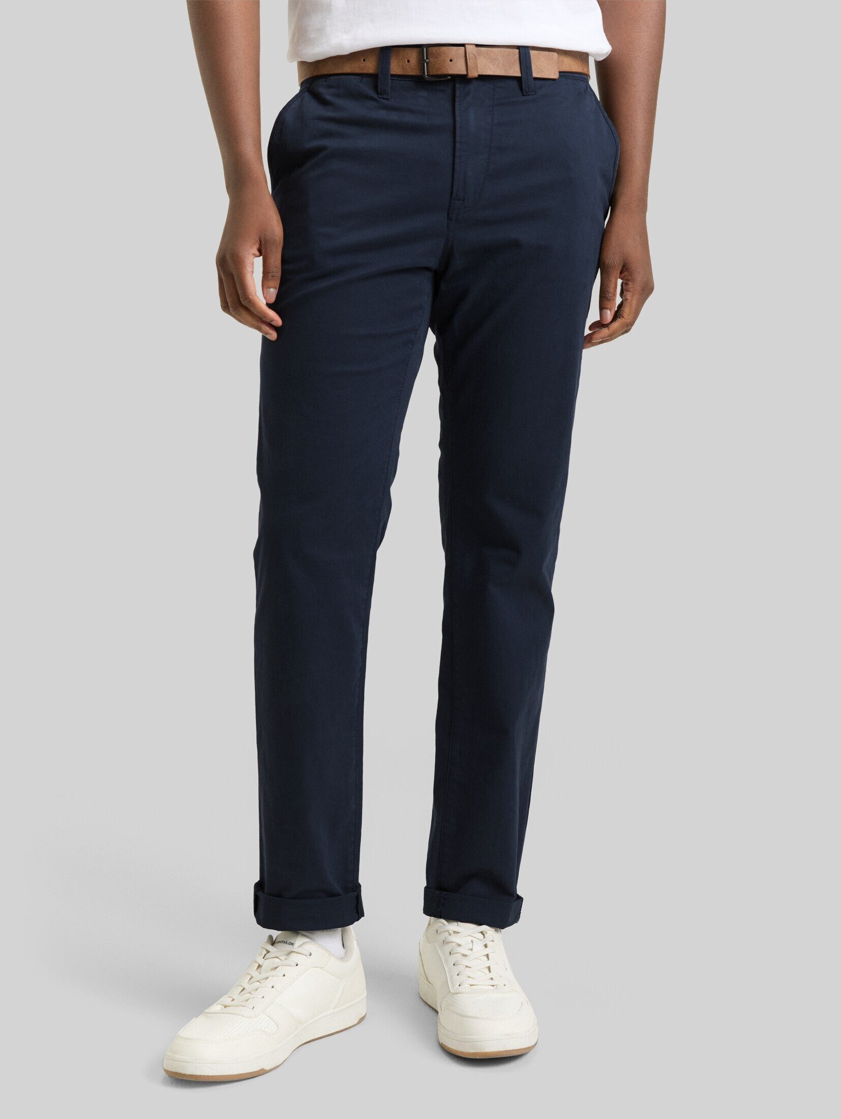 TOM TAILOR Denim Chinohose Hosen & Chino Slim Chino Hose mit Gürtel