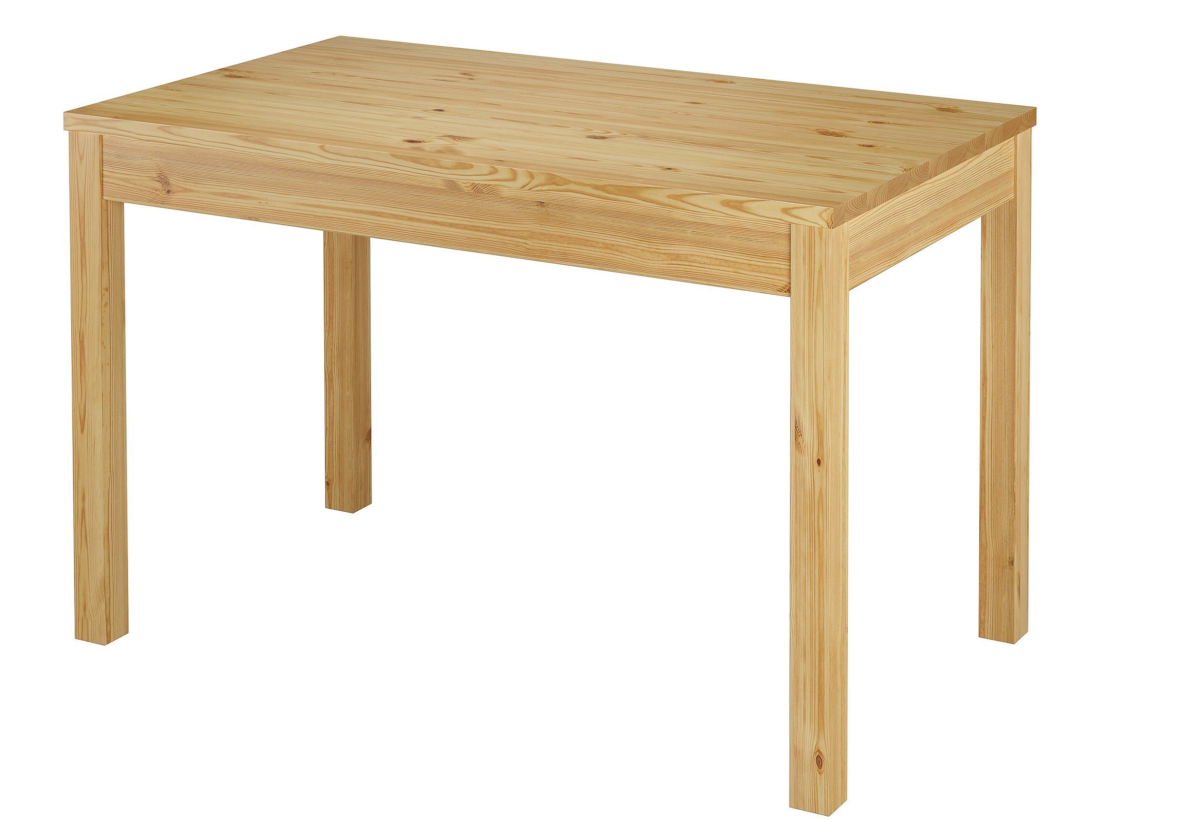 ERST-HOLZ Küchentisch Schmaler Esszimmertisch aus Kiefer Massivholz 70 x 120