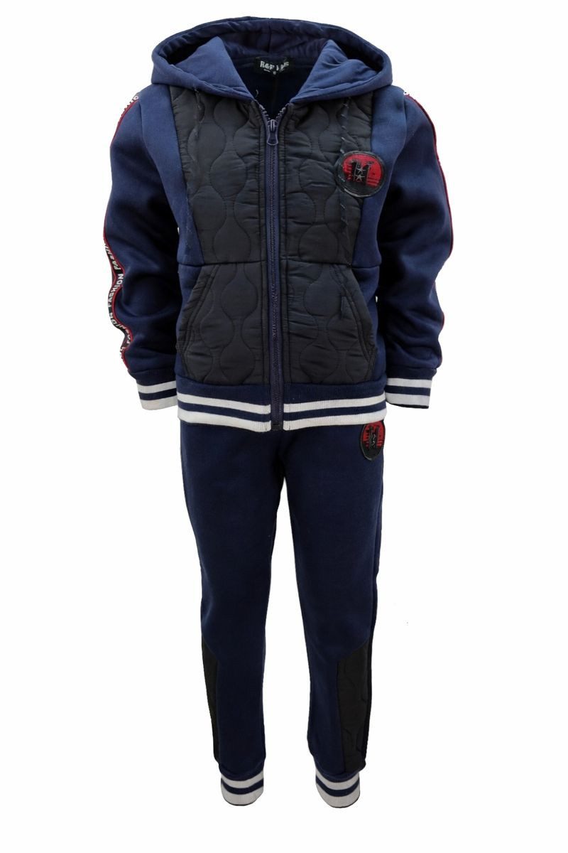 Jogginganzug Thermo Jogginganzug Freizeitanzug Jogginganzug Jungen gefüttert, JF02
