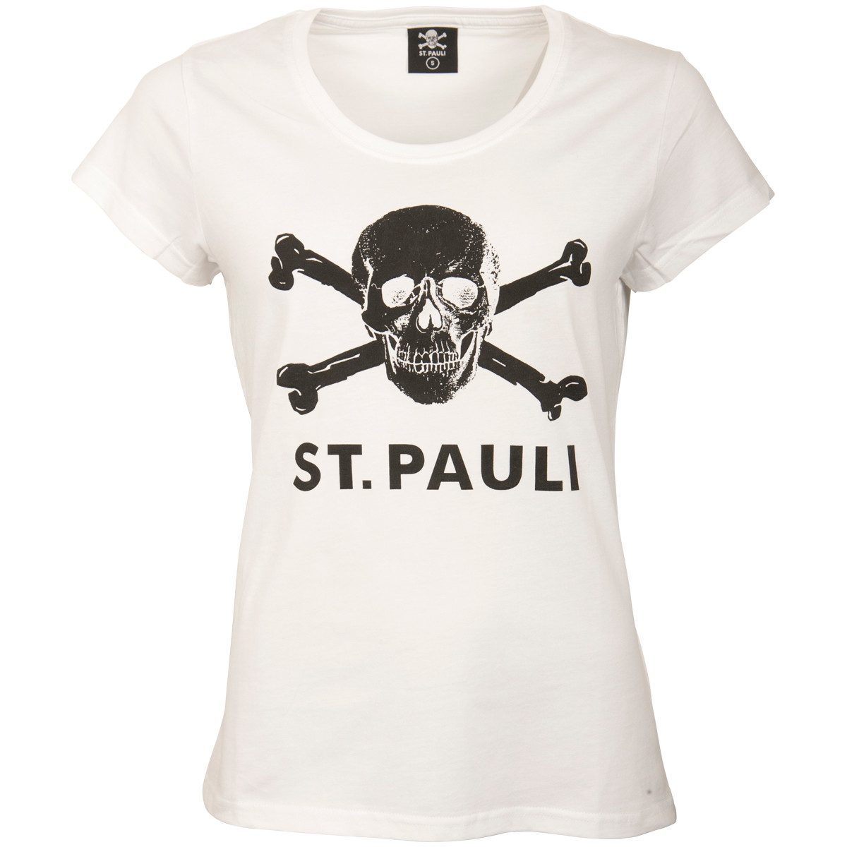 FC St. Pauli T-Shirt Totenkopf taillierter Schnitt