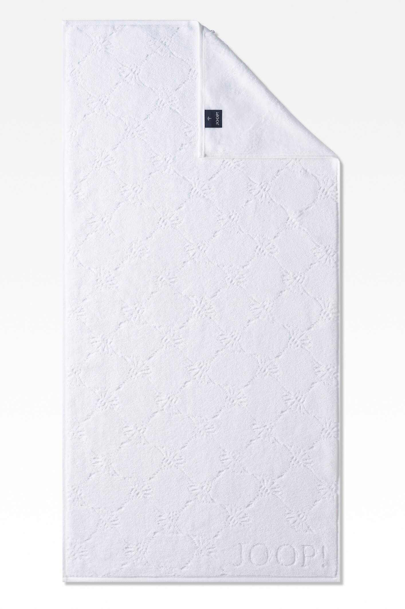 Joop! Handtücher JOOP! LIVING - UNI CORNFLOWER Handtuch-Set, Textil (2-St) Weiß