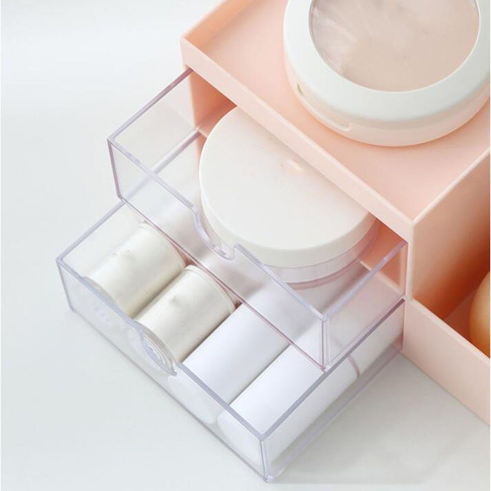CTGtree Kosmetikbox Schubladen Beauty St) (1 Organizer Make-up Weiß