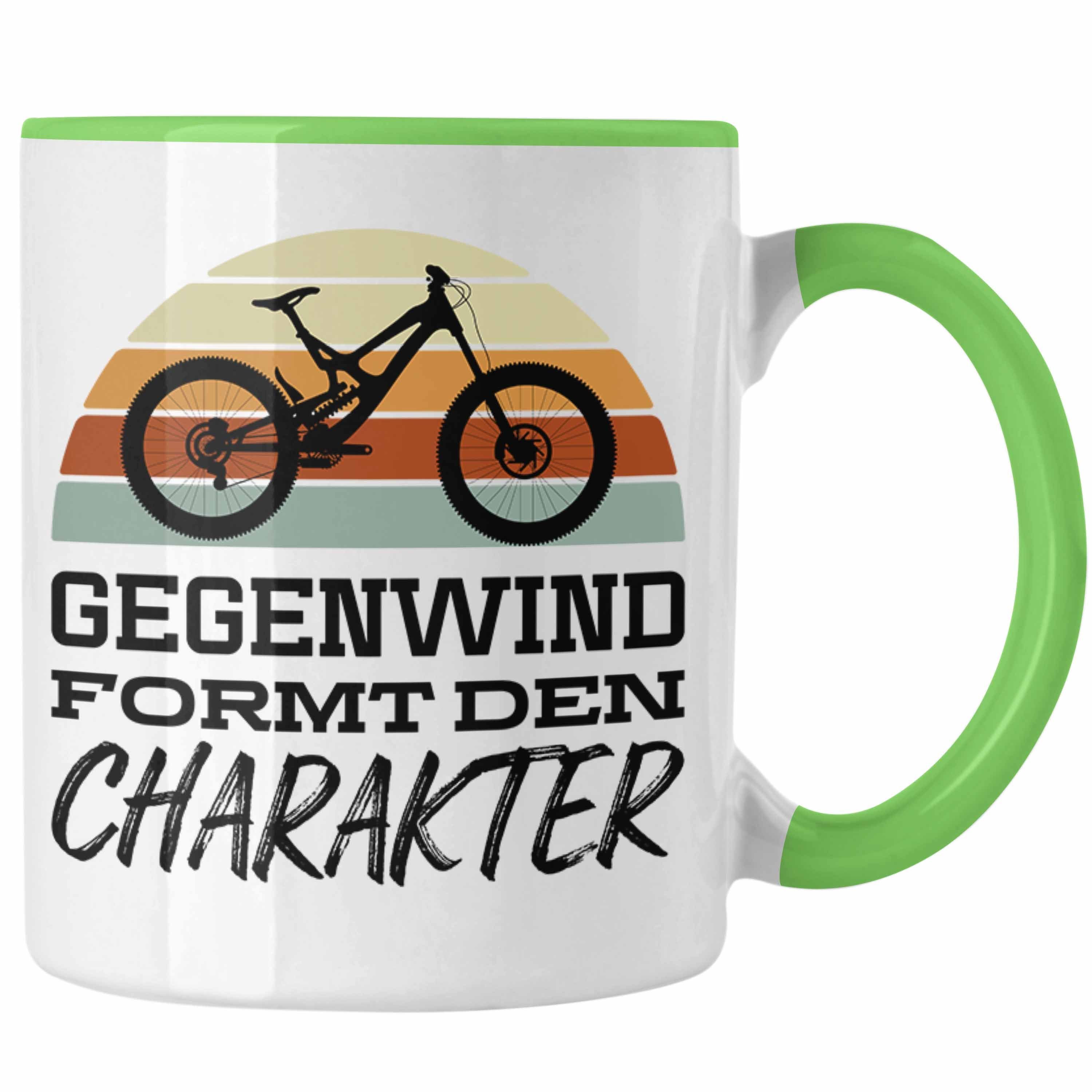 Trendation Tasse Trendation - Fahrrad Radfahrer Geschenk Rennrad Bike Geschenkideen Tasse Fahrradfahrer Kaffeetasse Grün