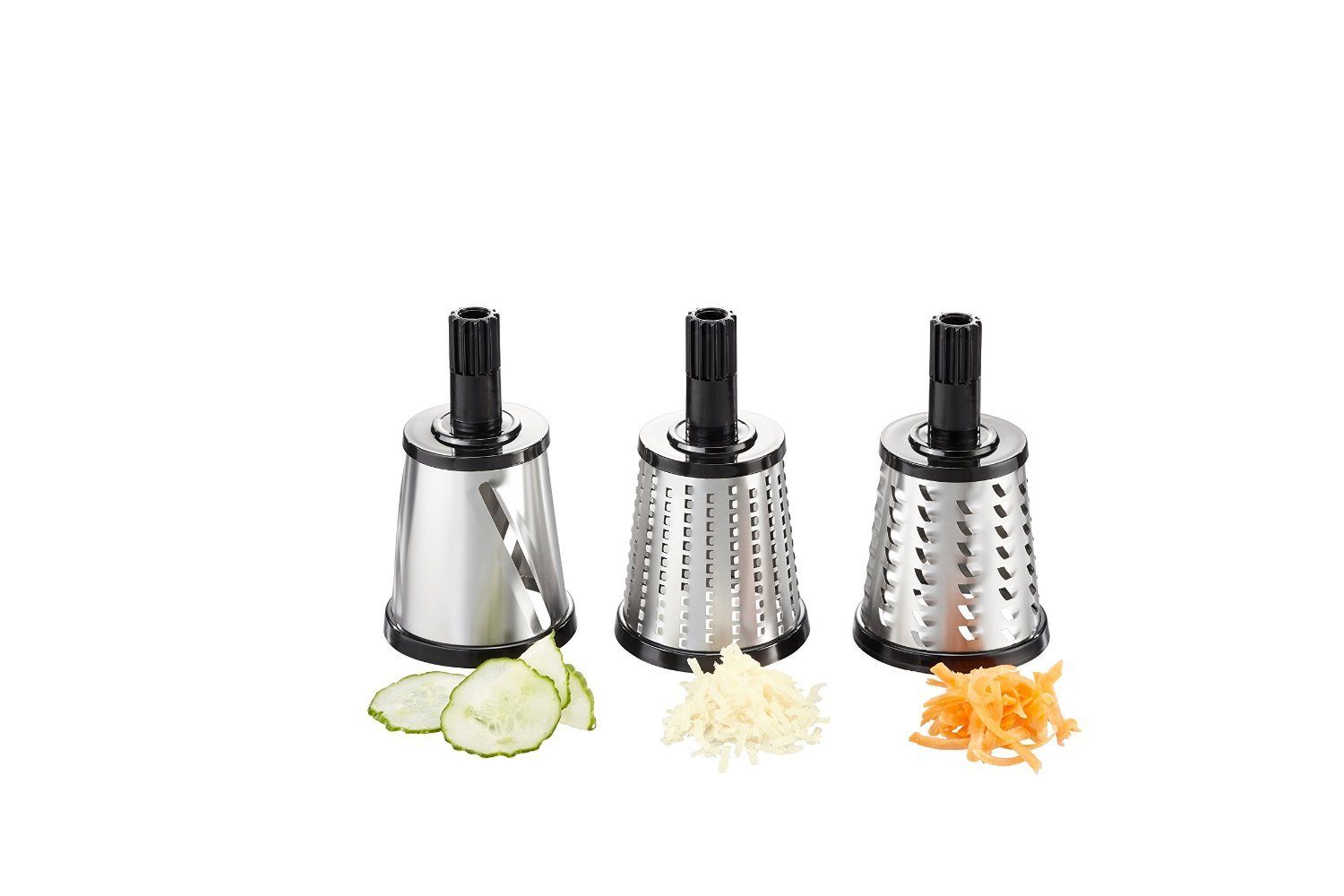 GEFU Küchenreibe Gefu, Trommelreibe Transforma, Edelstahl Kunststoff, (4-St)