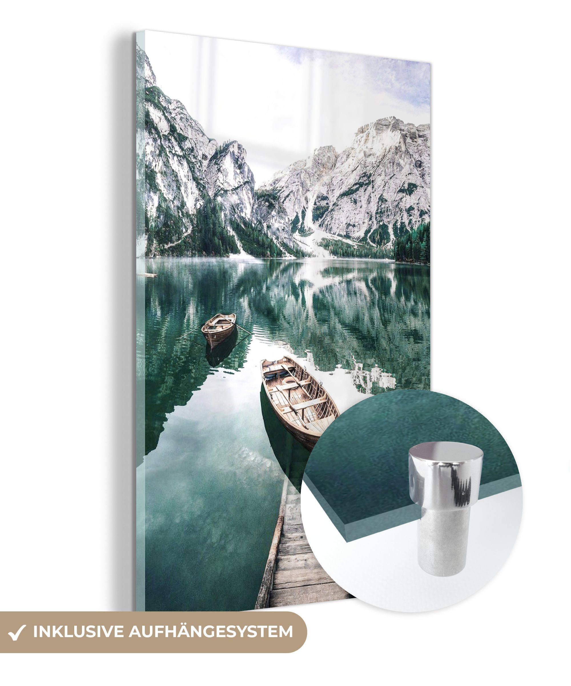 MuchoWow Acrylglasbild Berge - Schnee - günstig online kaufen