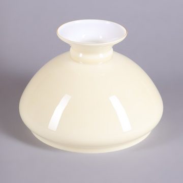 Home4Living Lampenschirm Petroleumglas Ø 218mm Weiß Lampenglas rund