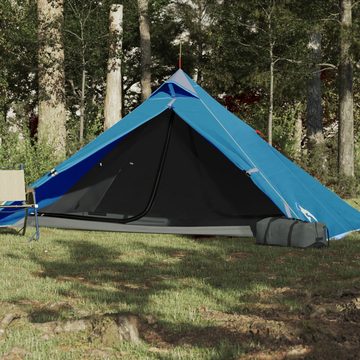 vidaXL Vorzelt Campingzelt 1 Person Blau 255x153x130 cm 185T Taft